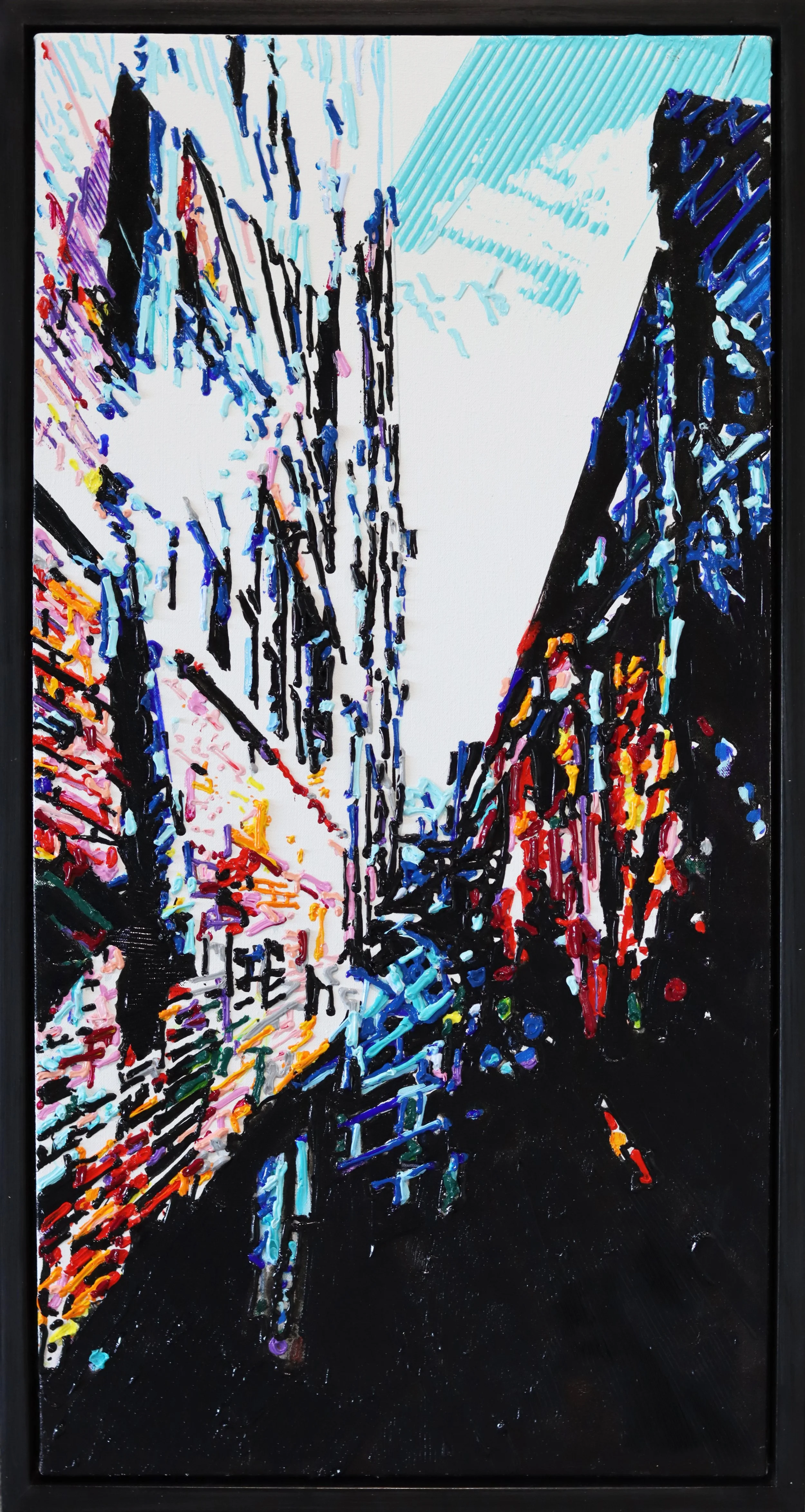 Kyle Clements
#2605, 2026
acrylic and india ink on canvas
36" x 18" 
$1,500