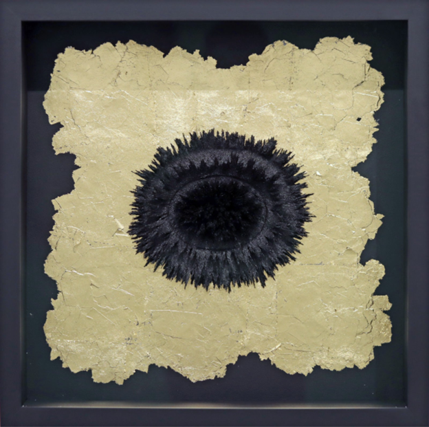 Alex Chorny.
Untitled, 2024 (24-039)
magnetized mixed media and mica on wood panel
19.75" x 19.75"
$2,000