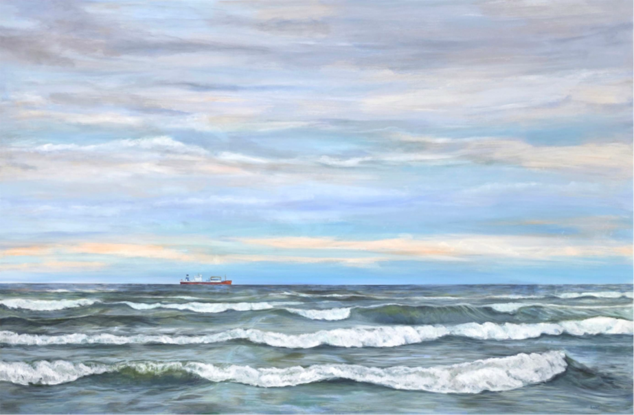 Karole Marois.
The Power of Water
acrylic on canvas
48" x 84" 
$7,600