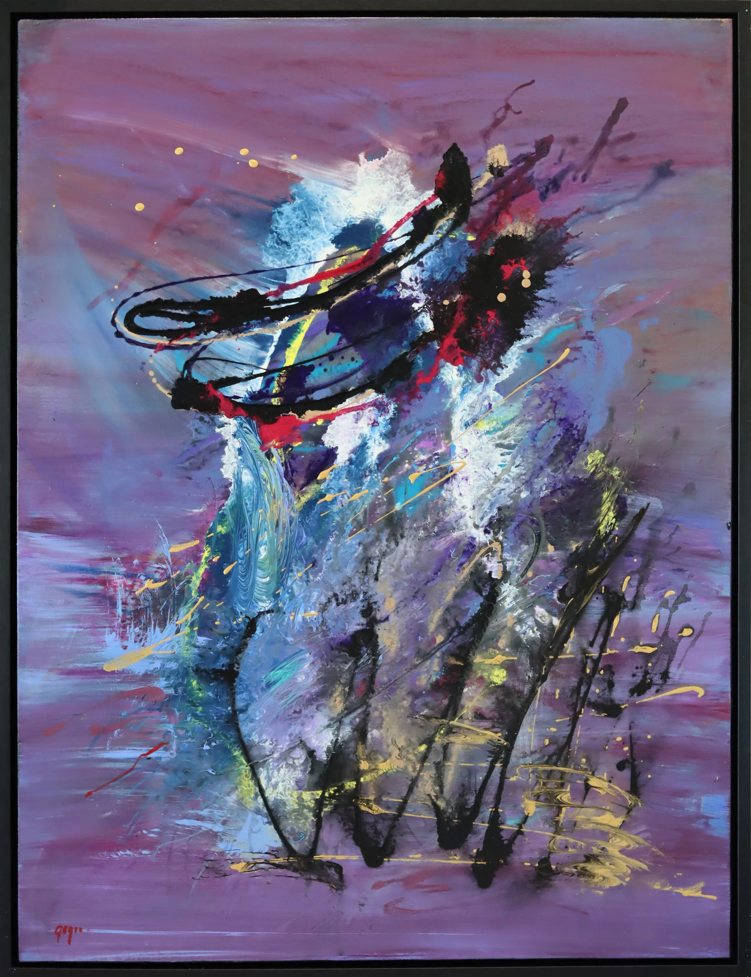 Patricia Gagic. The Theorem of the In-Between, 2026 acrylic on canvas 40" x 30"