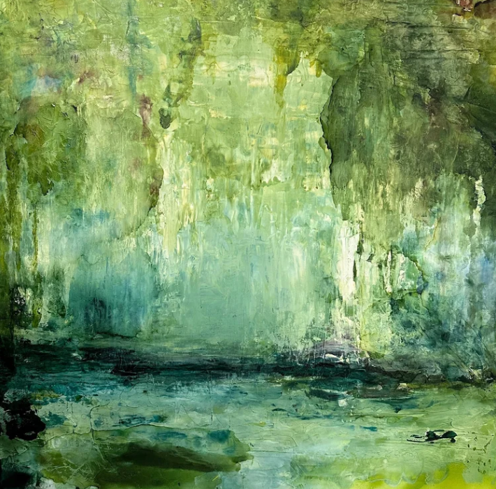 Jordan Moody.
Willow Where We Go, 2026
alcohol ink & acrylic paint on canvas
36" x 36" 
$2,400