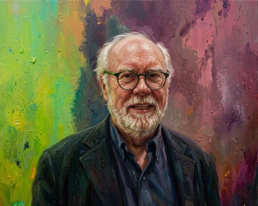 Artistic Rendering of Canadian Colour Field abstract artist Harold Feist