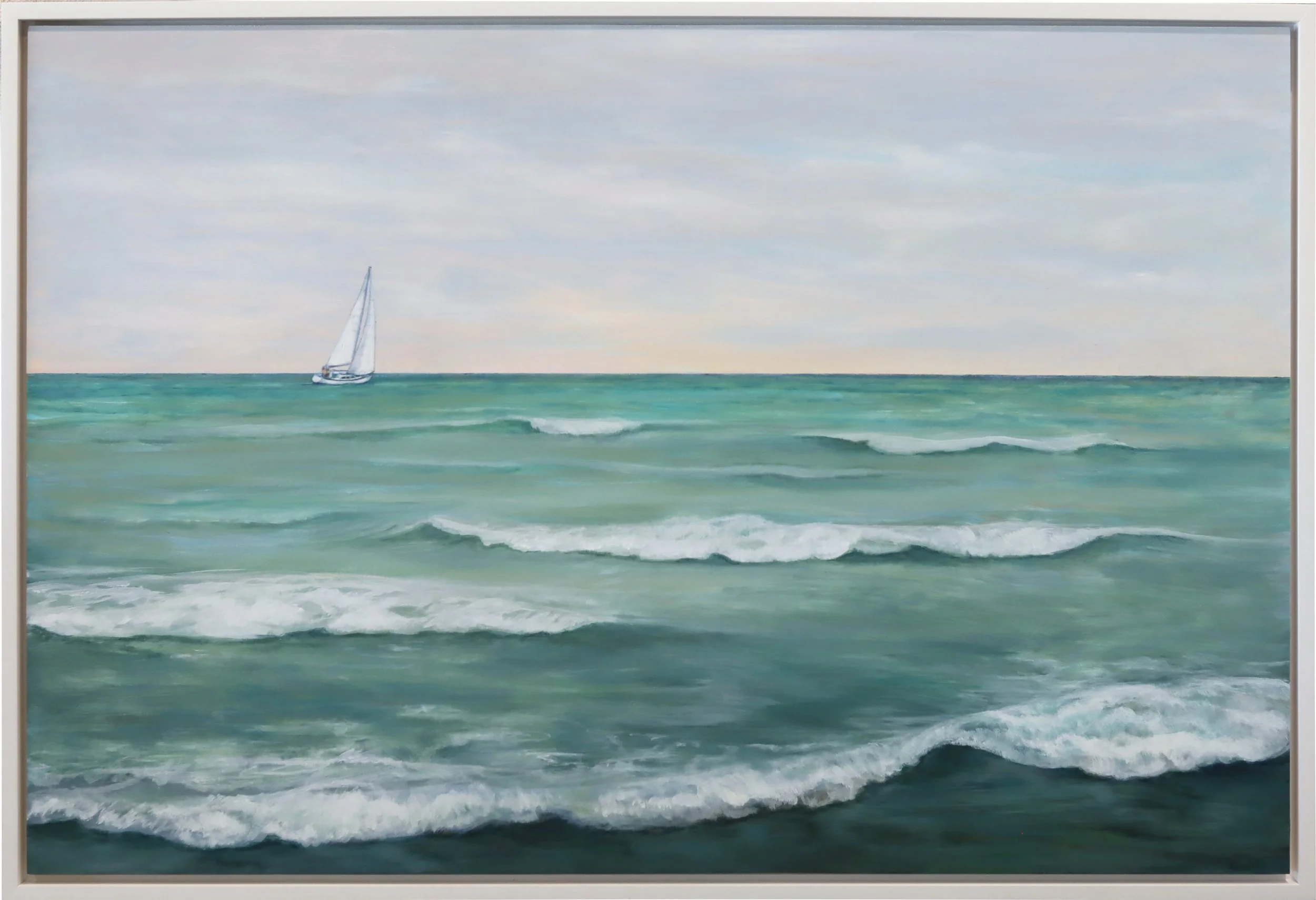 Karole Marois.
The Everchanging Winds, 2026
acrylic on birch panel
24" x 36"
$2,600