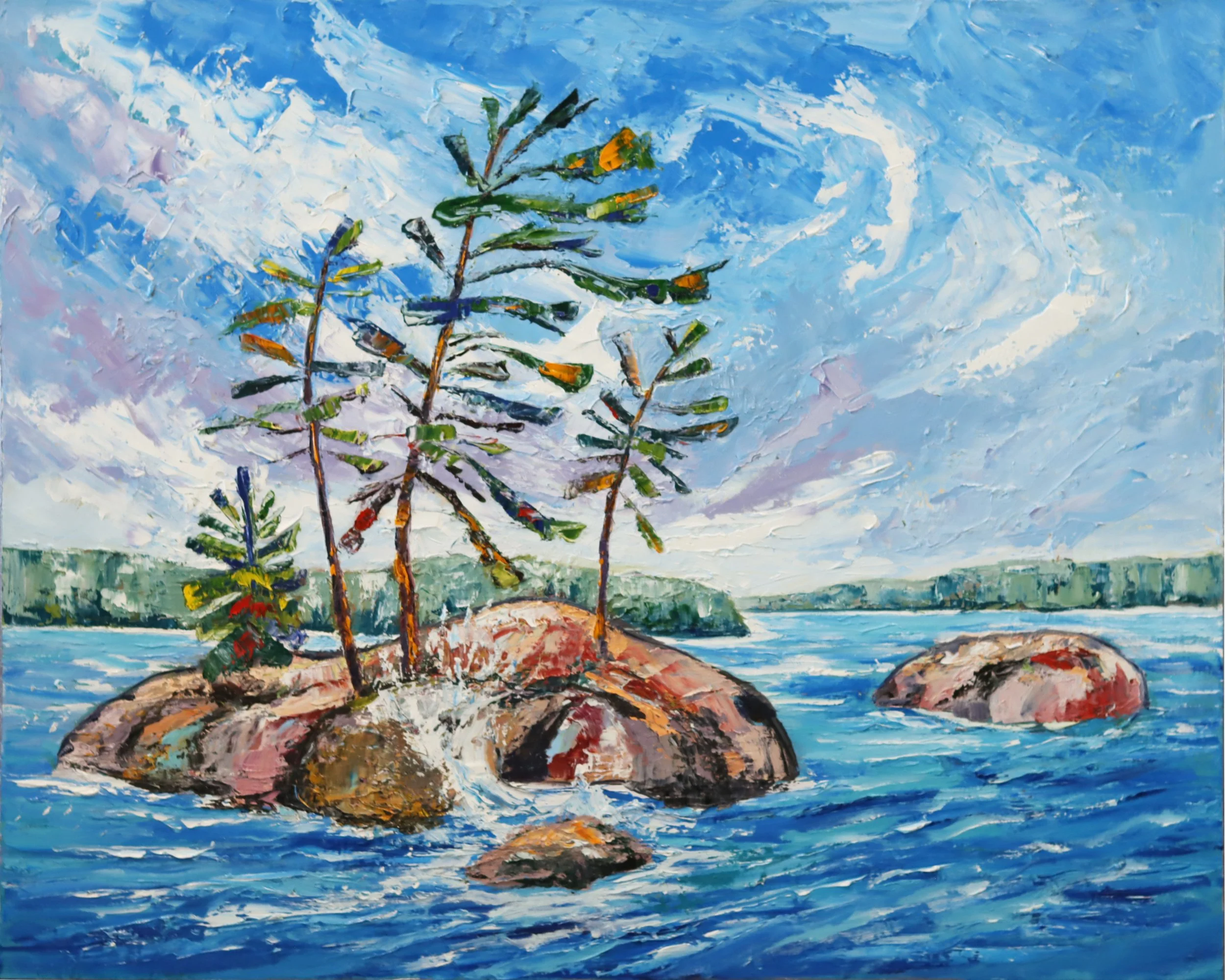 Jill Sapiente.
Lovesick Lake, 2025
oil on canvas 
30" x 24"
$1,000