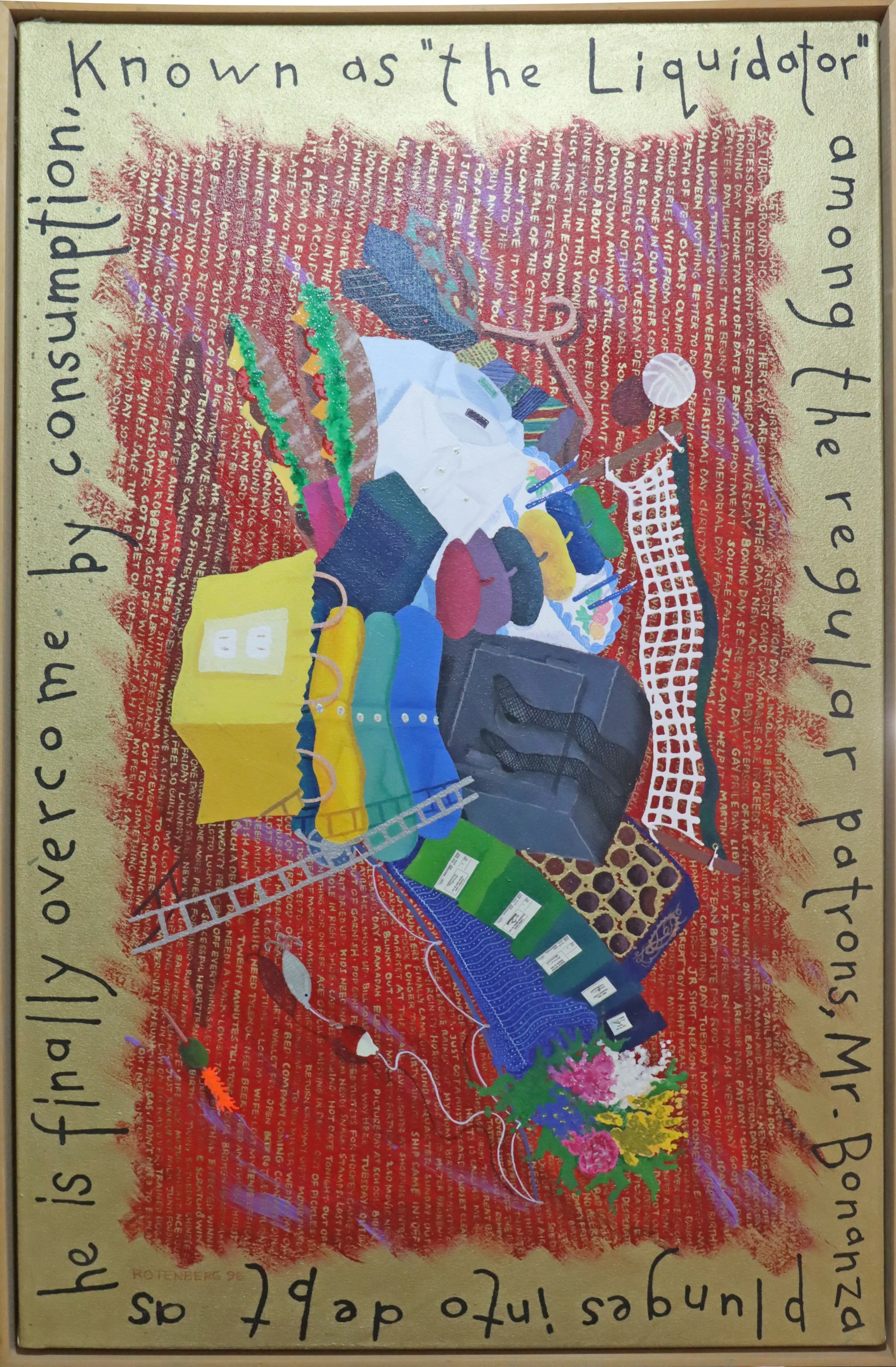 Lisa Rotenberg.
The Liquidator, n.d.
acrylic on canvas
30" x 48"