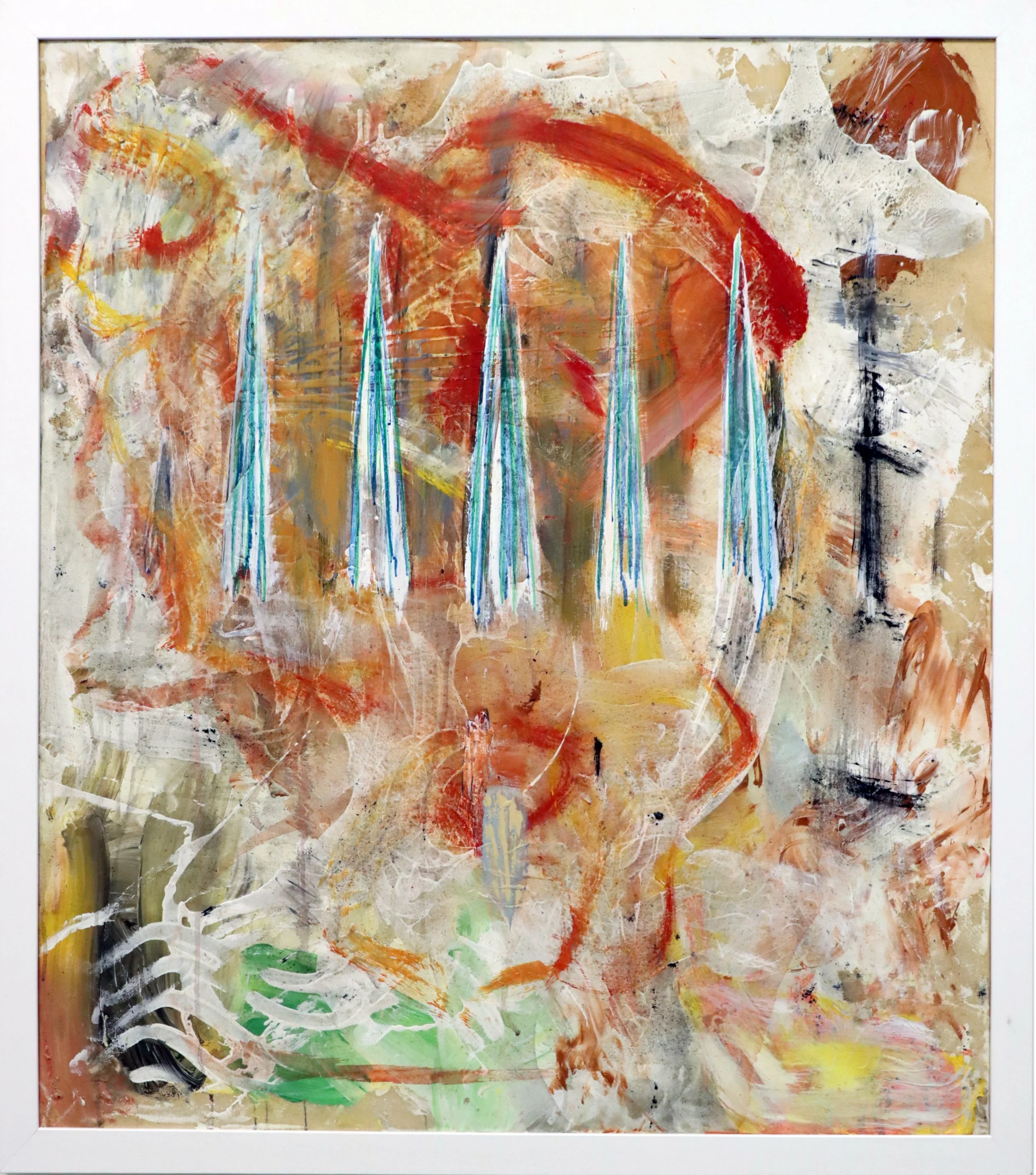 Bruce O'Neil.
Spikes Red, 1977
oil on canvas
42.25" x 48"