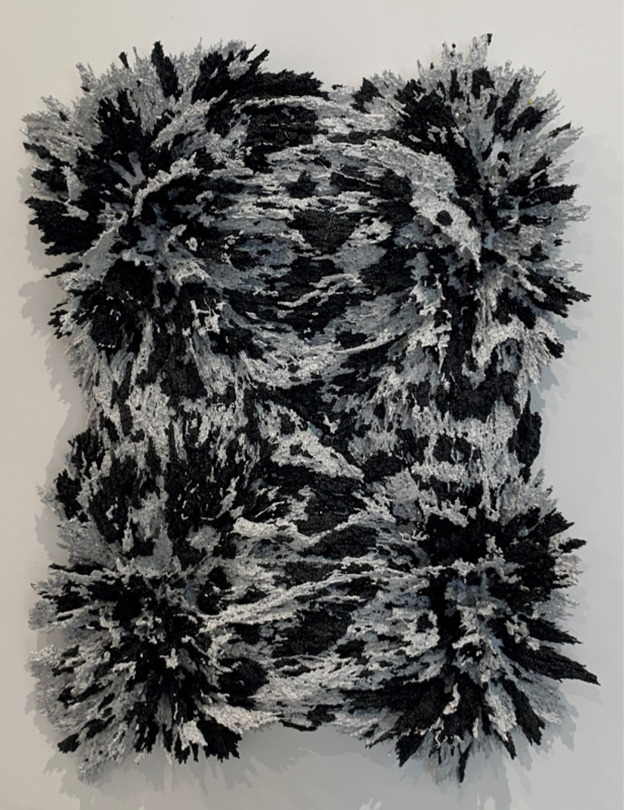 Alex Chorny. 
Untitled #21, 2021
iron, resin on panel
14" x 11"
$1,200