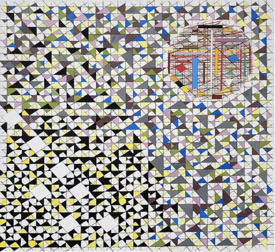 Allan Lorne Hecker.
Untitled Abstract, 2023-24
acrylic, oil and latex paint
36" x 36" 
$2,800.00