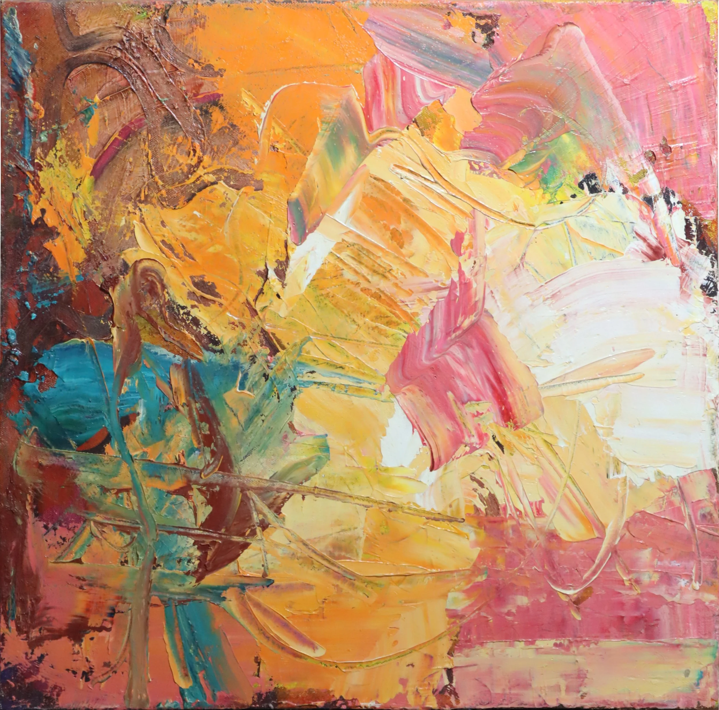 Nada Cesar-Raffay.
Untitled #2, Release Series, 2010
acrylic on canvas
16" x 16" 