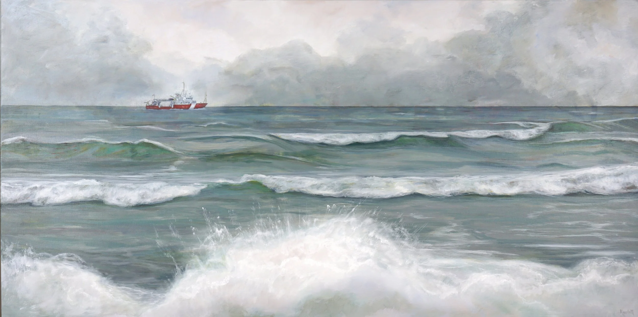 Karole Marois.
Stormy Weather, 2026
acrylic on canvas
36" x 72"
$5,400