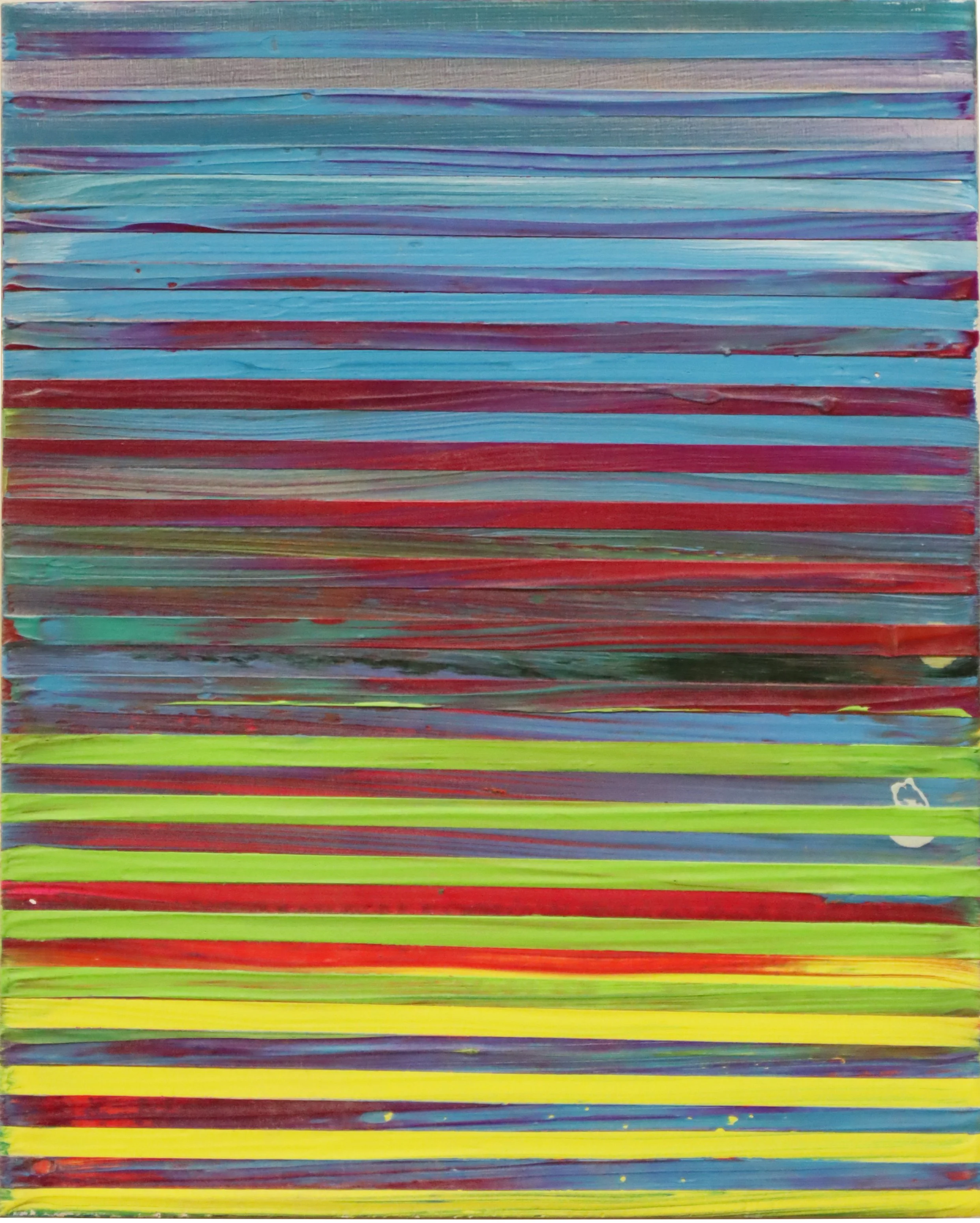 Shawn Skeir.
Weaving Landscape, 2012
oil on board
8" x 10"