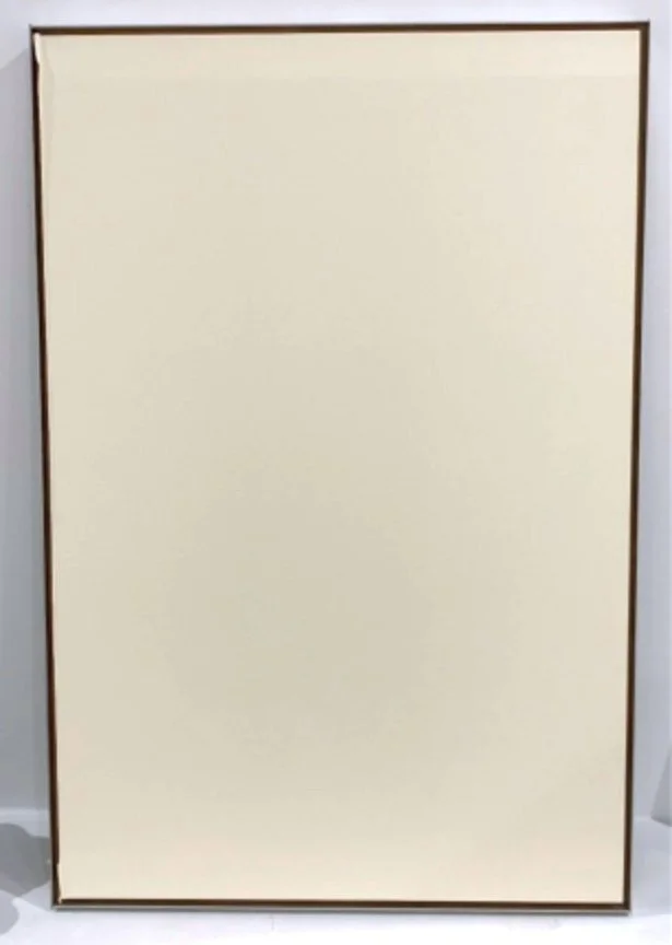 Ron Martin.
Providing the Modernist #15, Oct. 1993
Drywall mounted on 1/2" Birch Plywood Inset Liner and Aluminum Frame 
32" x 48"