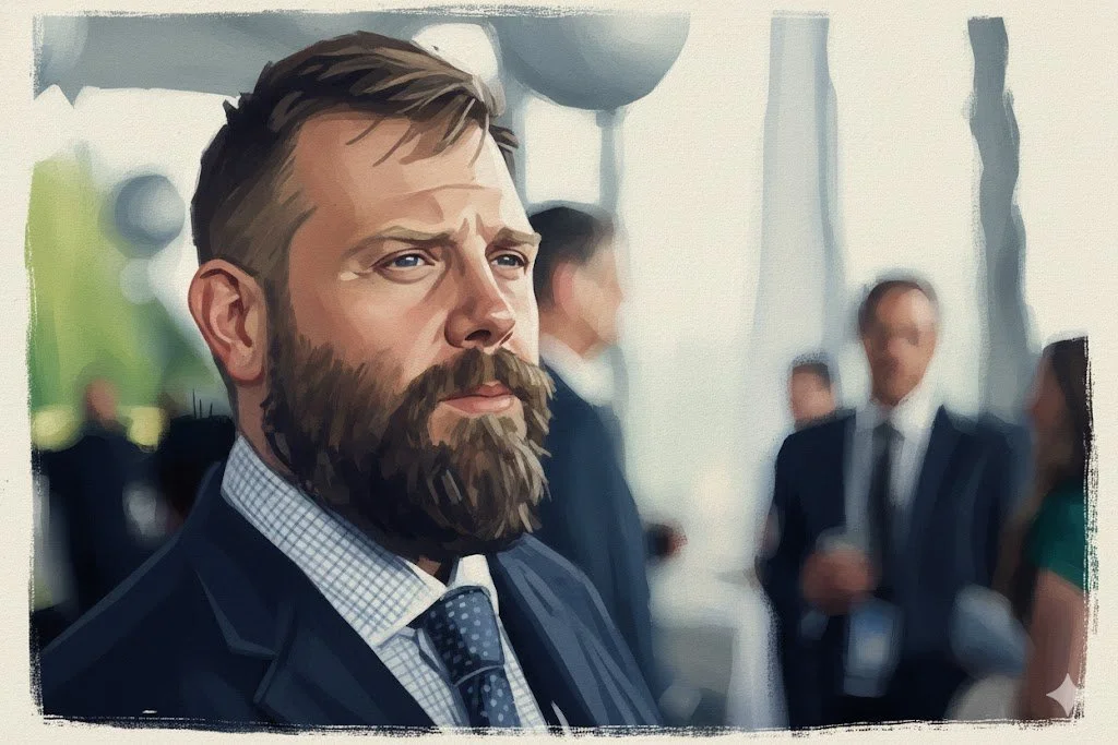 Illustrative image of Canadian artist Michael Adamson