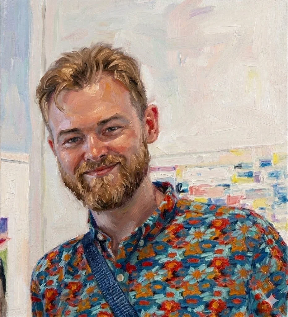 Artistic rendering of Canadian Abstract artist Kyle Clements