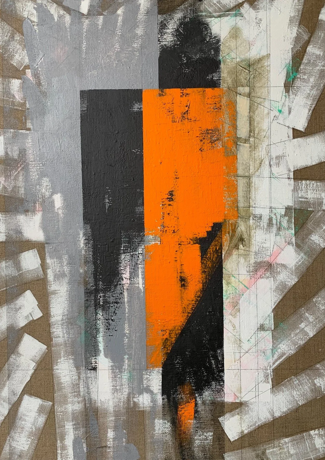 Ron Martin.
Plan for Painting No. 5, Nov. 2000
acrylic on linen
30" x 22"
POR