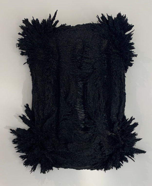 Alex Chorny.
Untitled #1, 2021 
iron, resin on panel
13" x 12"
$1,200
