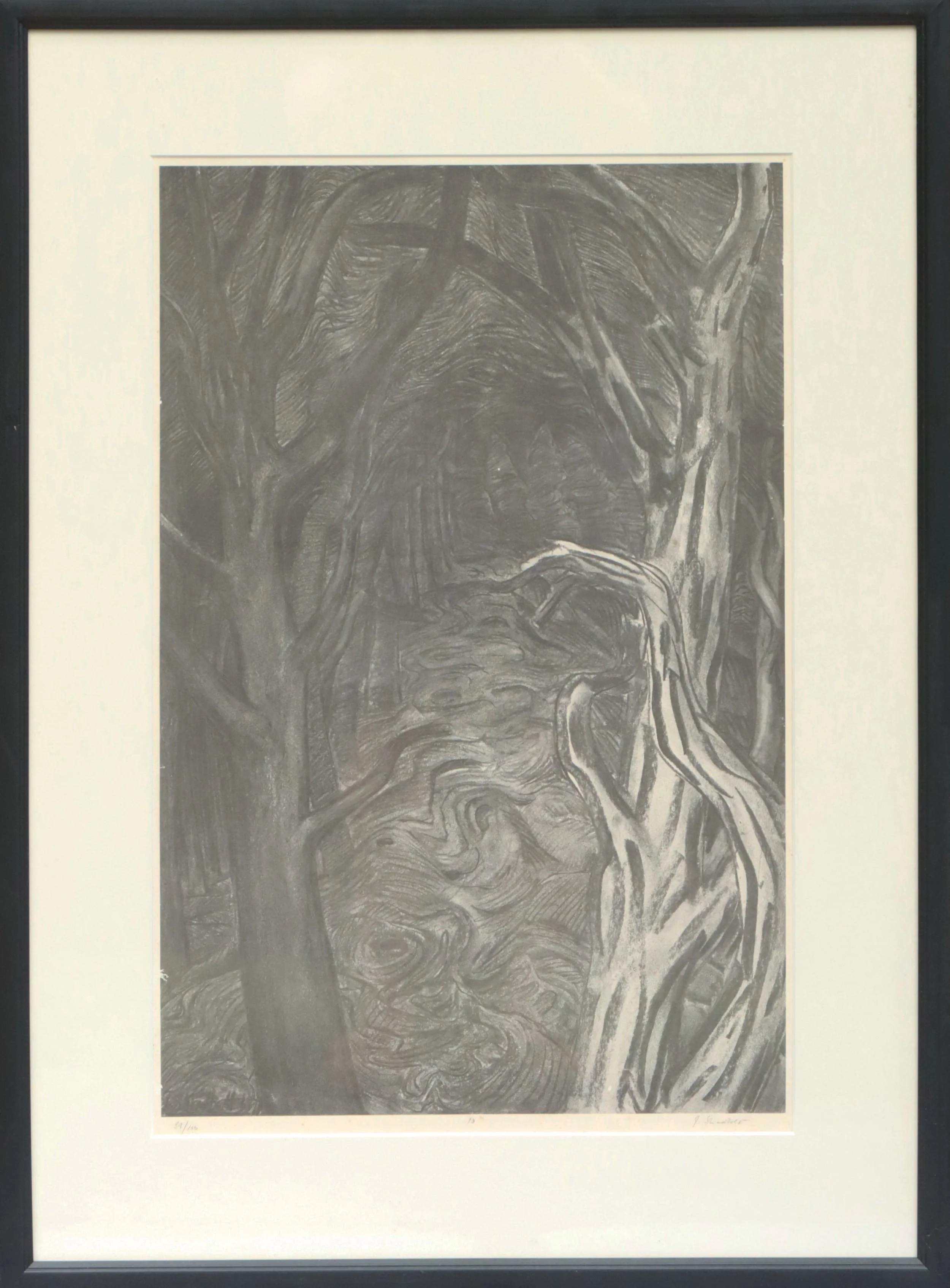 Jack Shadbolt.
Hornby Suite #10, 1968-69
Lithograph print 89/150
22" x 14.5"