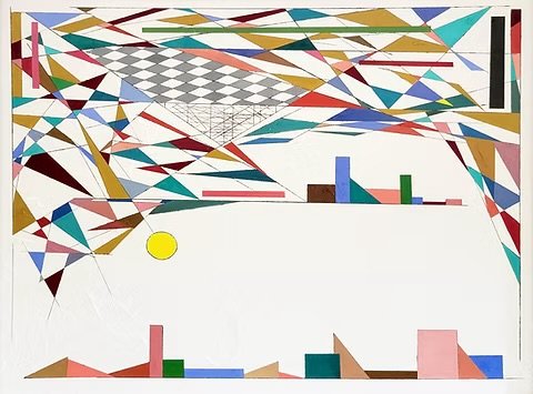 Allan Lorne Hecker.
Untitled Cityscape, 2023-24
acrylic, oil and latex paint
40" x 50"
$3,800.00