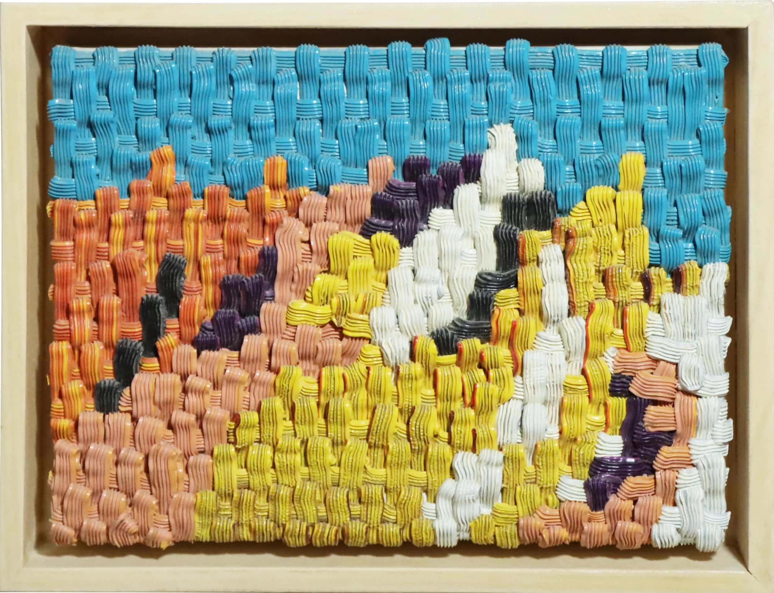 Caroline Larsen.
Untitled, 2013
oil on panel
6" x 8"