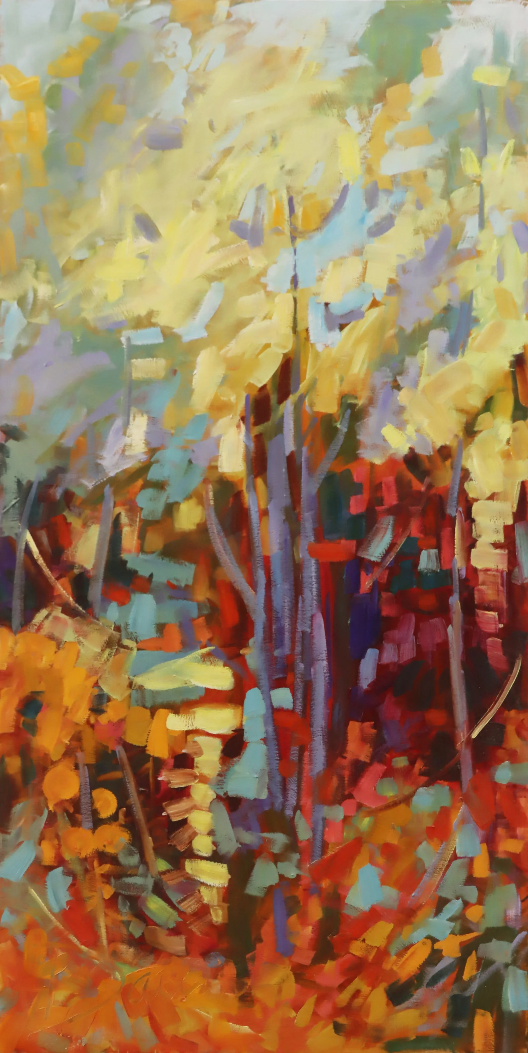 Sheila Davis.
Curried Favour II, n.d.
acrylic on canvas
18" x 36" (2/2)