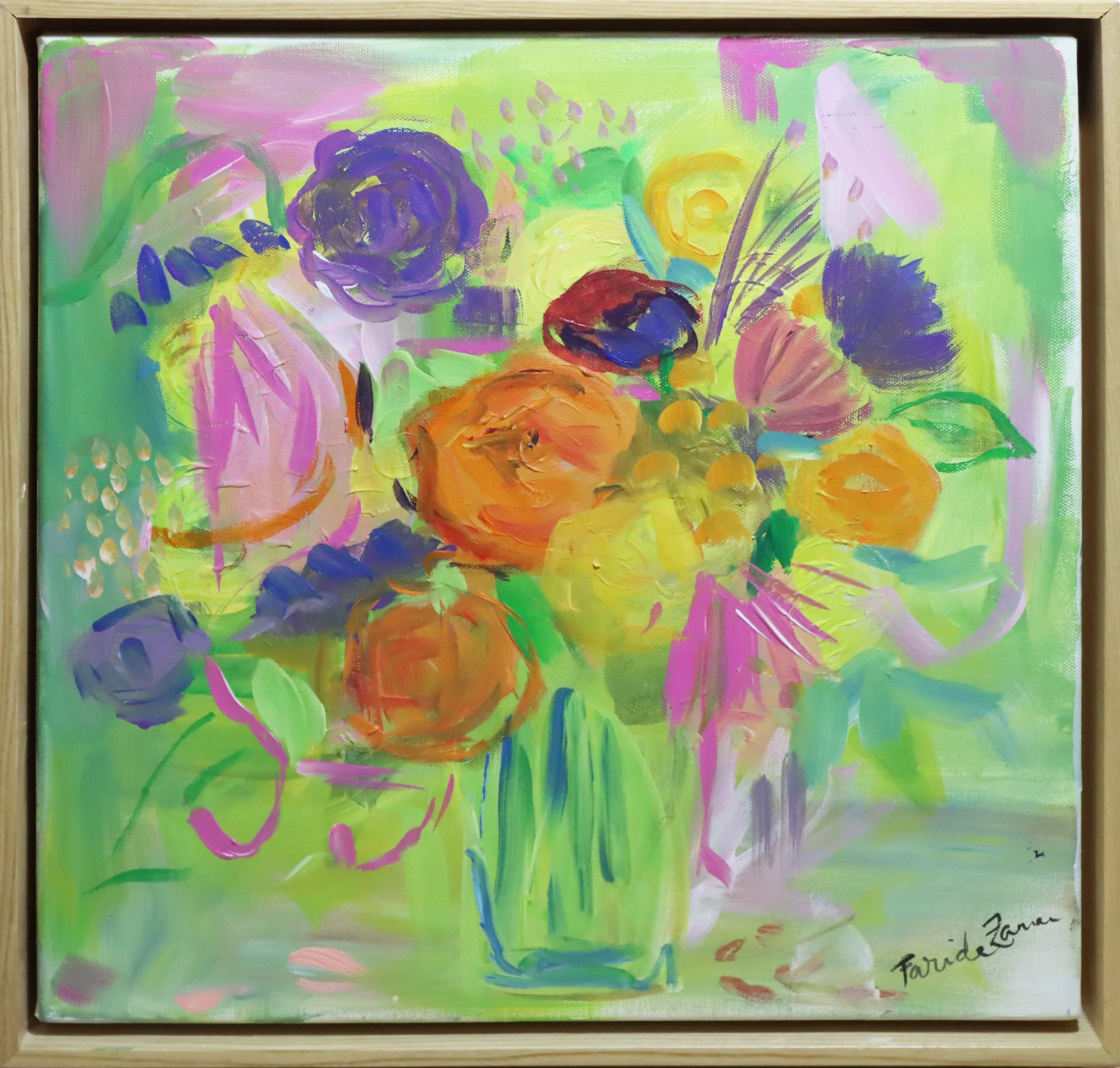 Farida Zeman.
Untitled, n.d.
acrylic on canvas
16" x 16"