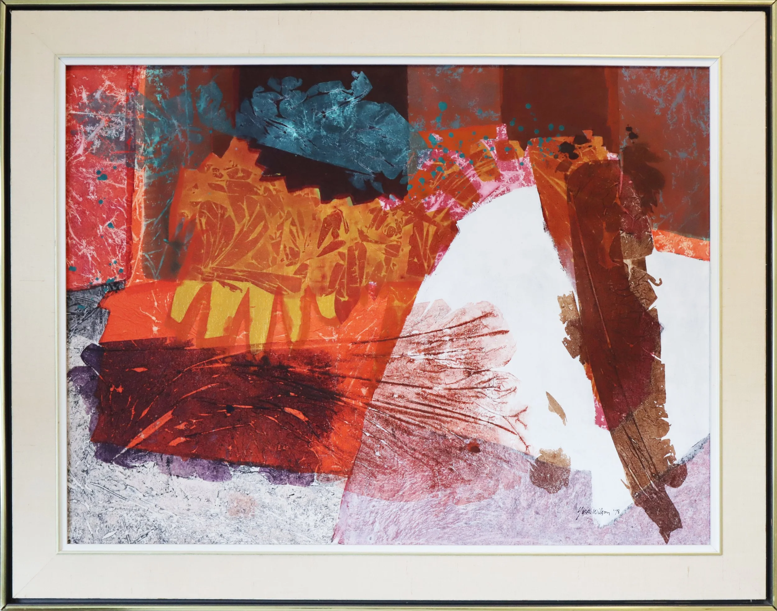 York Wilson.
Trubute of Garlands, 1978
oil on canvas
32" x 24"
