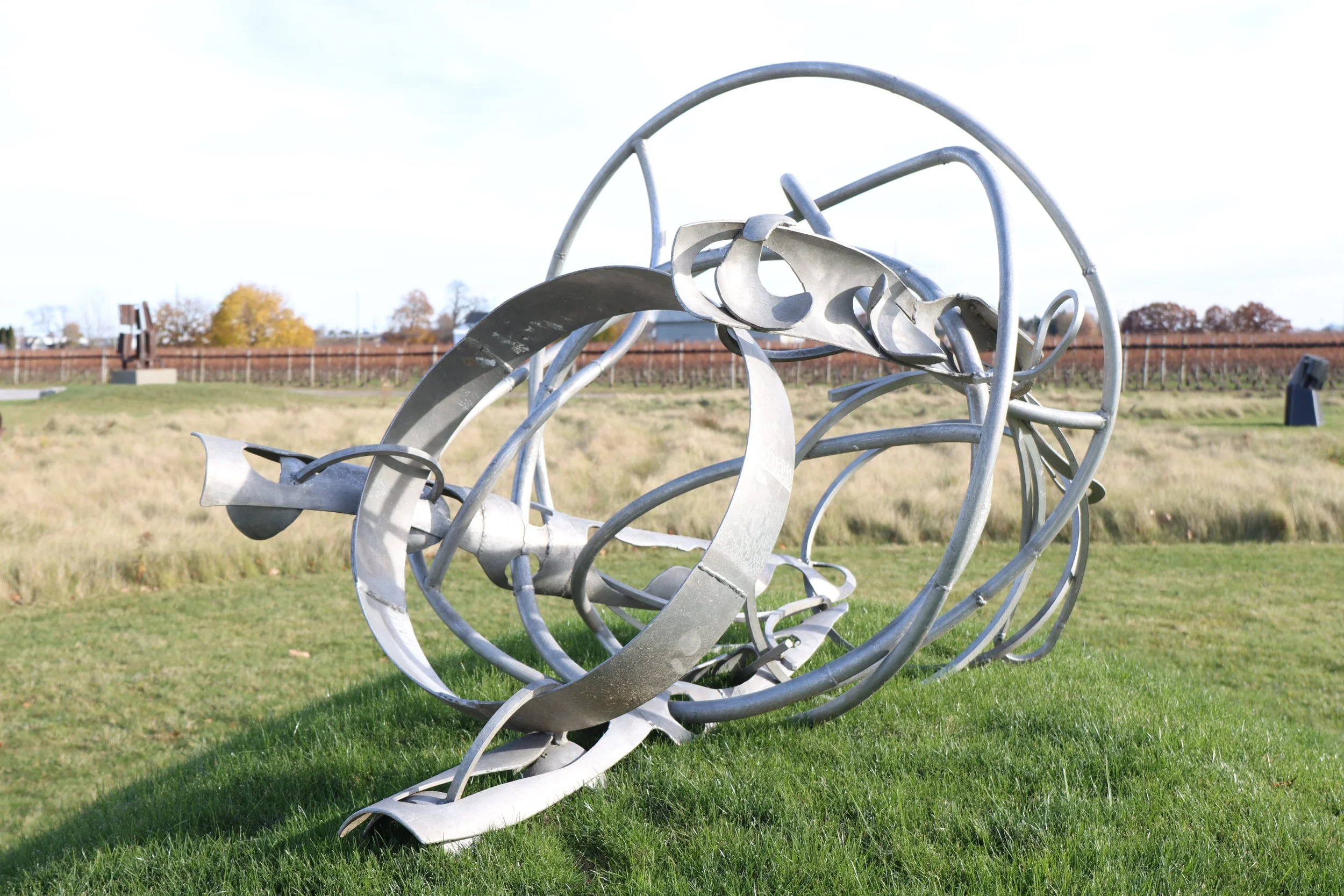 Large aluminum sculpture by Canadian Abstract artist Henry Saxe