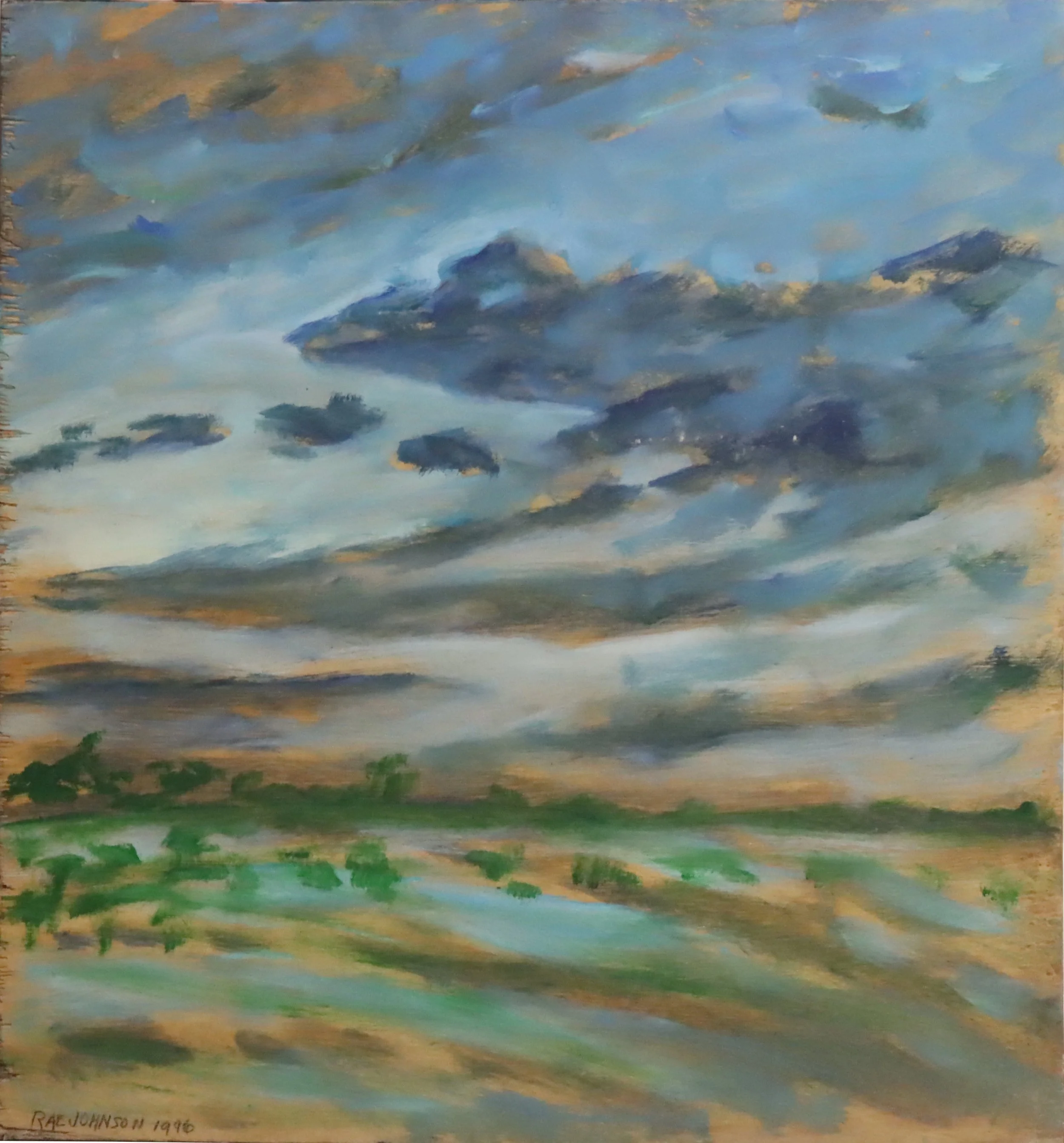 Rae Johnson.
Summer 16, n.d.
oil on board
17.5" x 19"