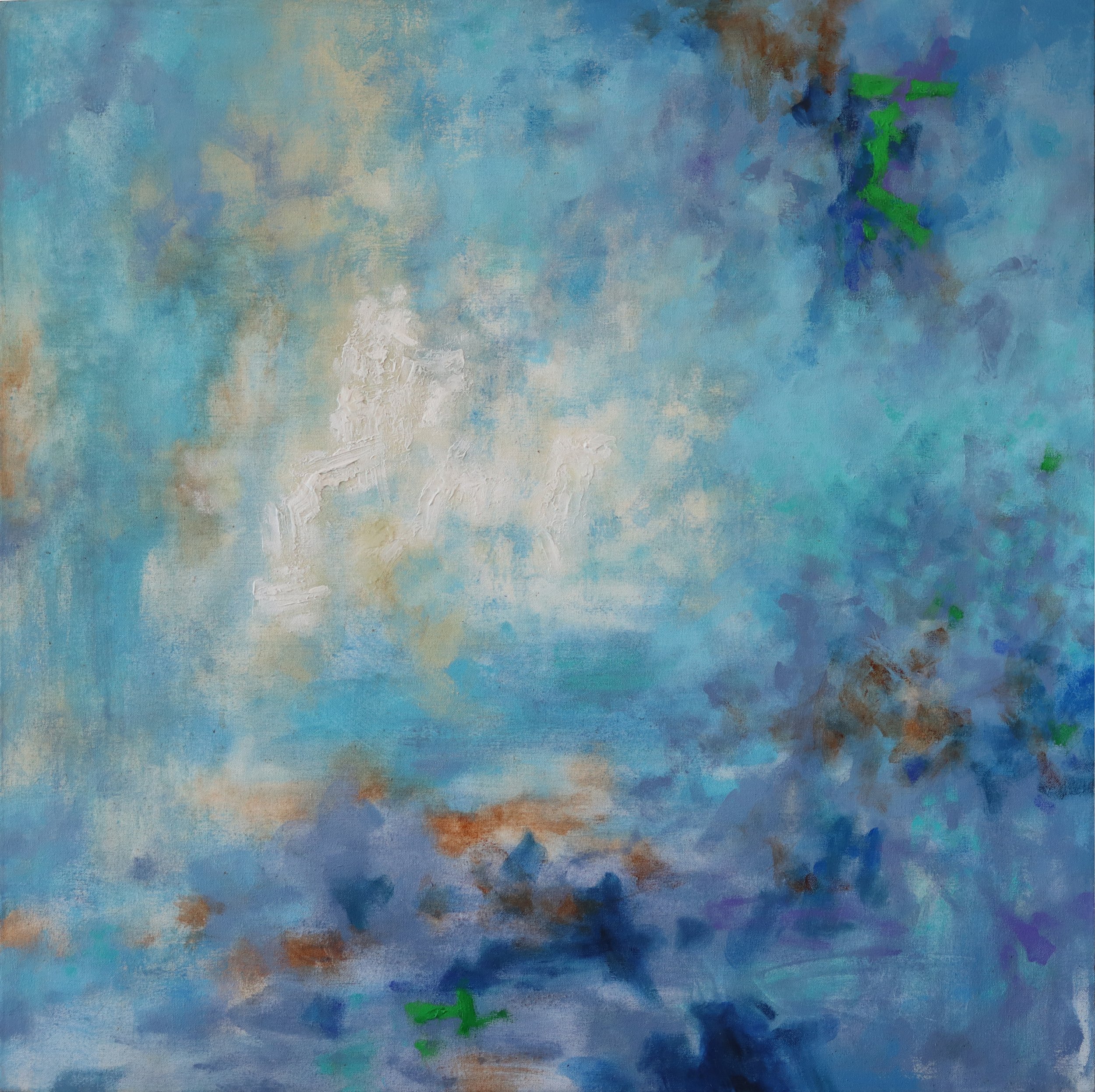 Simon Zhang.
At Water by Wind #2, 2019
acrylic on canvas
36" x 36"
$2,500