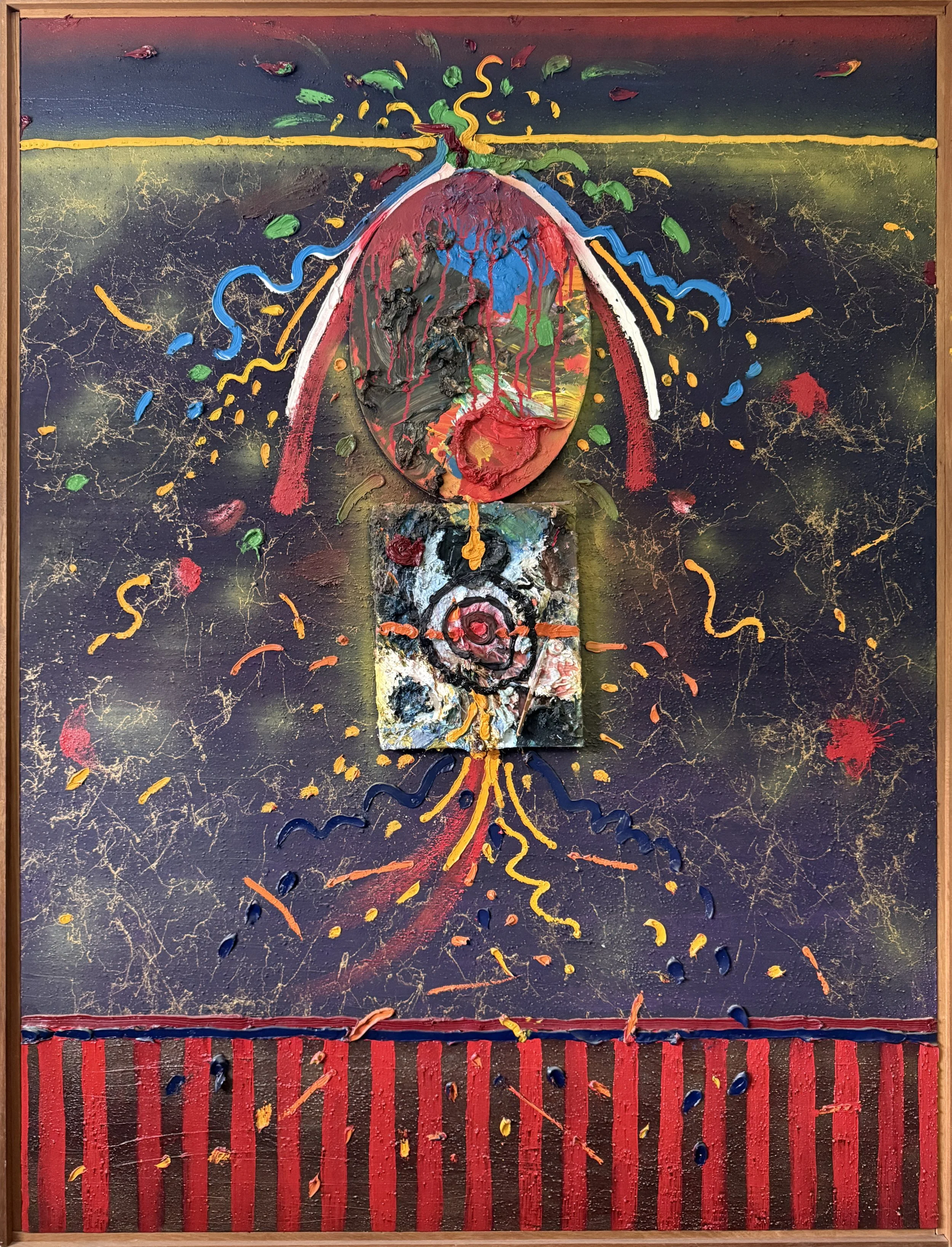 From the Bradley Collection this large Alex Cameron painting is a masterful representation of the artist's thick paint style