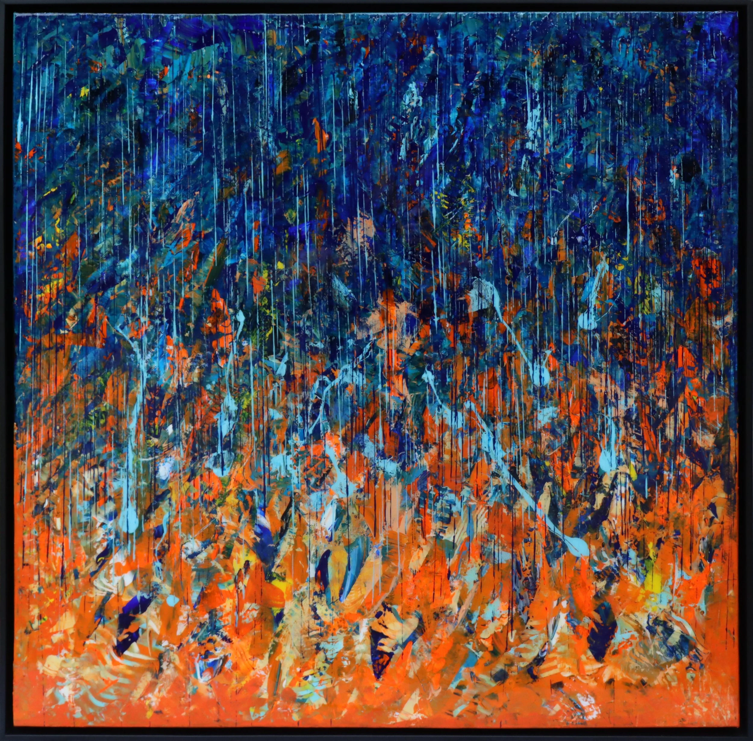ARO
Source d'inspiration, 2025
acrylic, resin on canvas with a black frame
36" x 36"
$3,600
