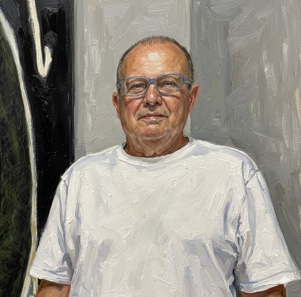 Artistic rendering of Canadian Artist Tony Calzetta born in Windsor, Ontario 1945