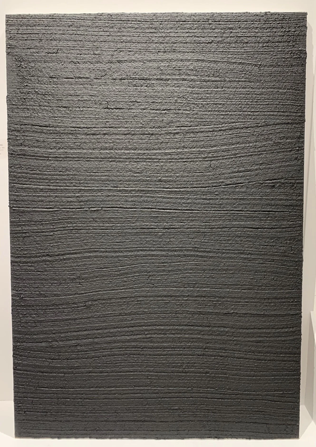 Ron Martin.
Urban Surface #3, Feb. 1992
acrylic and sand on canvas
70" x 48" 
POR