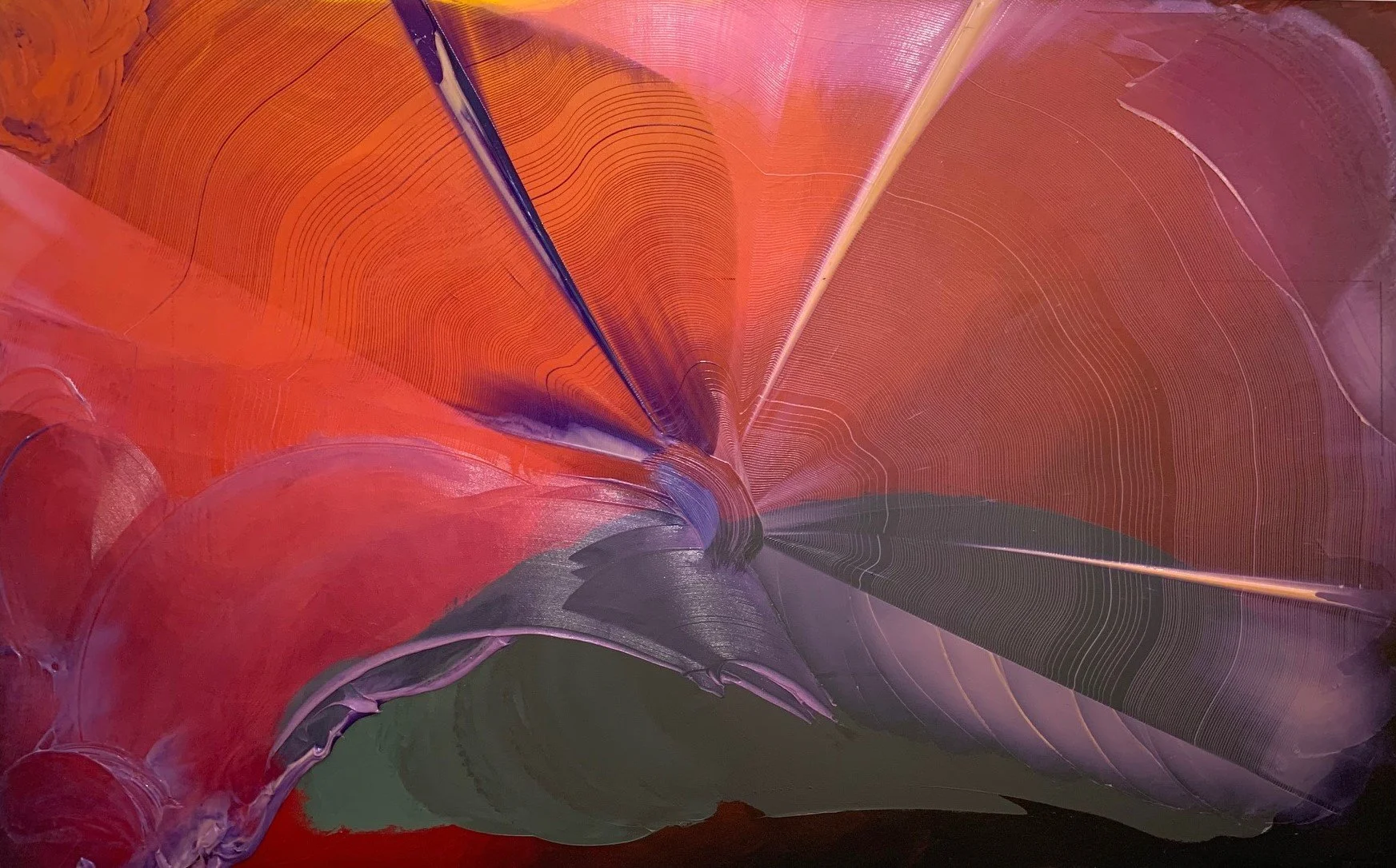 Canadian Abstract Painter Joseph Drapell. Above Loss, Beyond Desire, 1992 acrylic on canvas stretched on plywood 72" x 113.5"