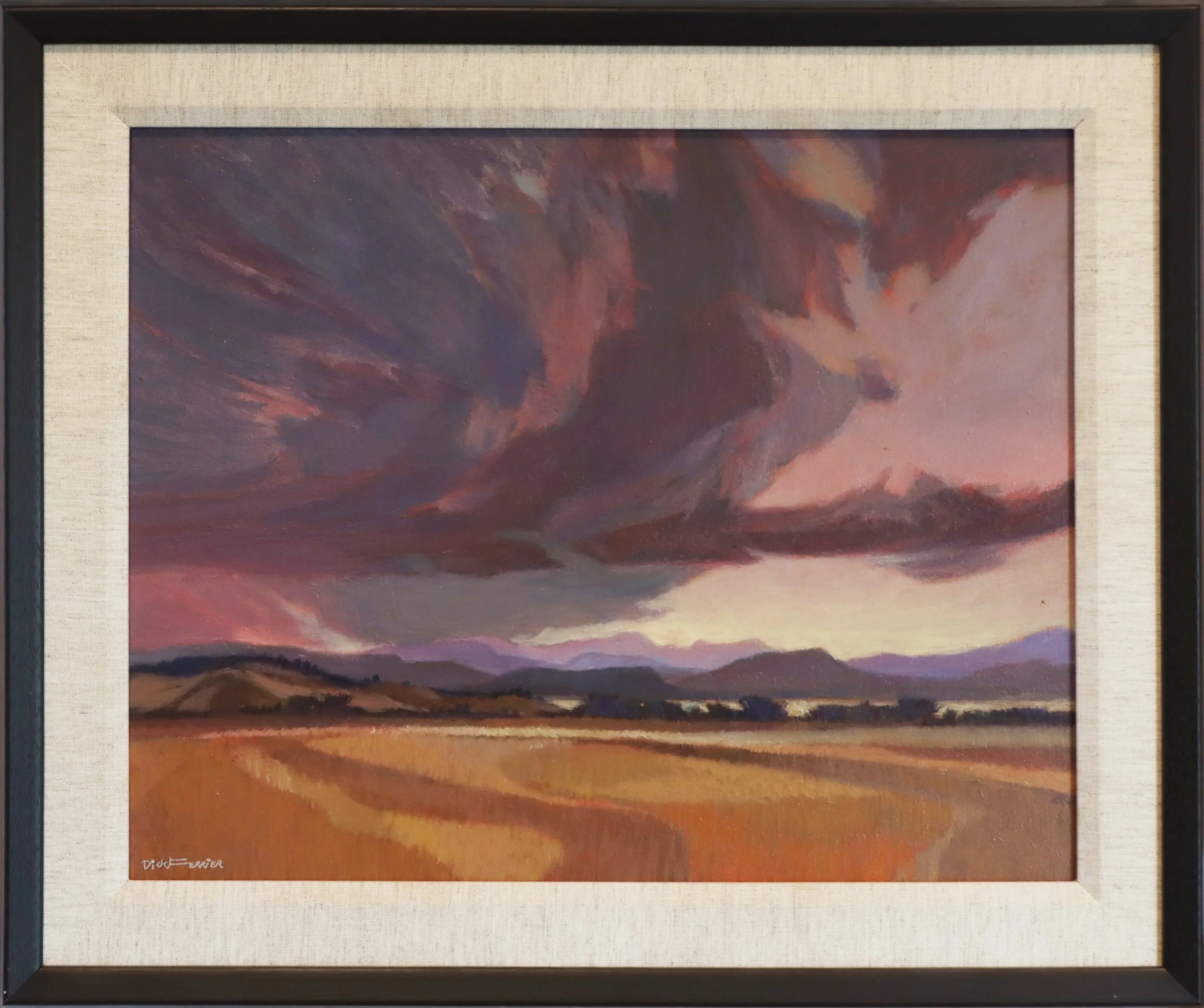 Dick Ferrier.
Prarie Patterns, n.d.
oil on canvas
16" x 20"