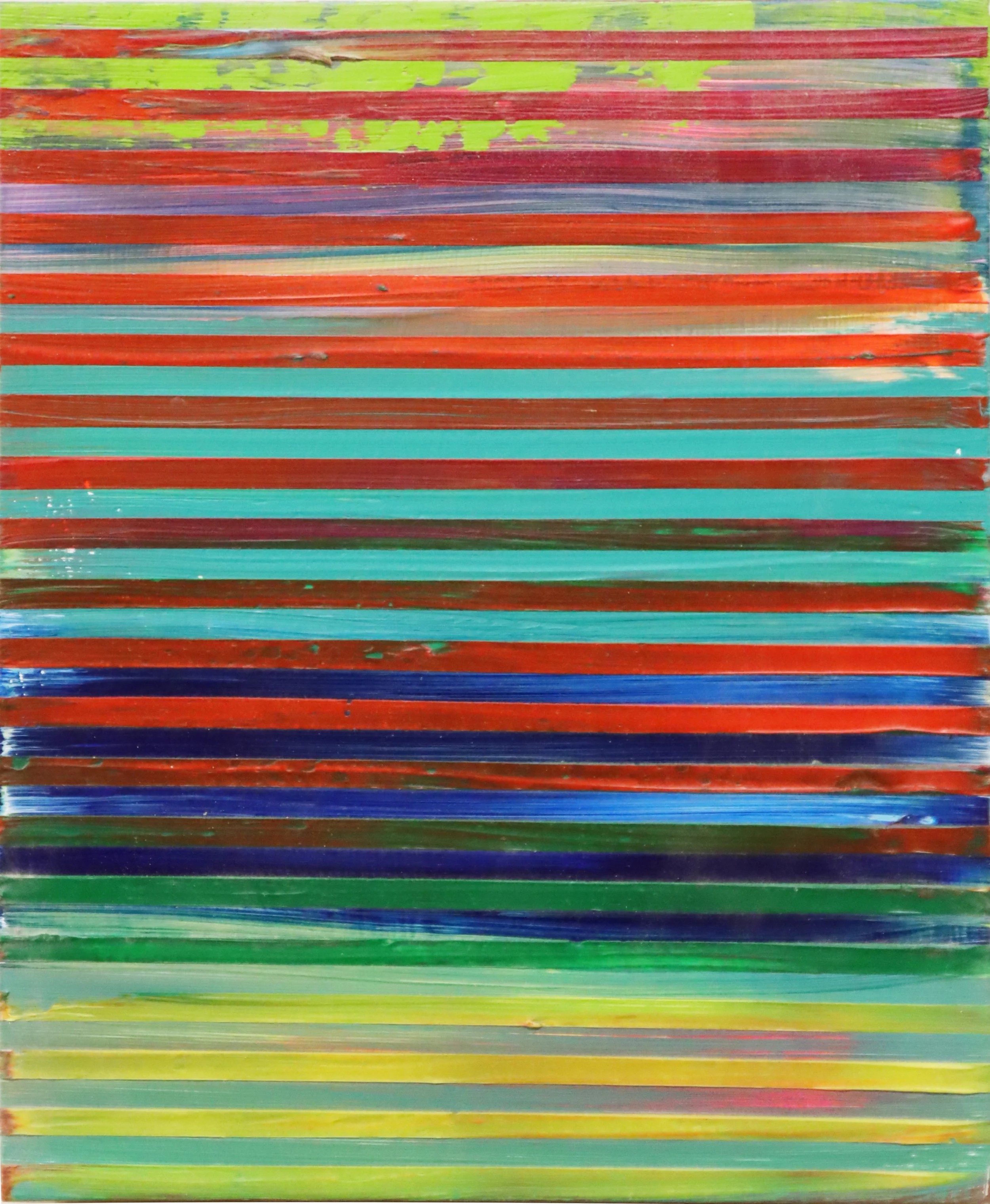 Shawn Skeir.
Weaving Landscape, 2012
oil on board
8" x 10"