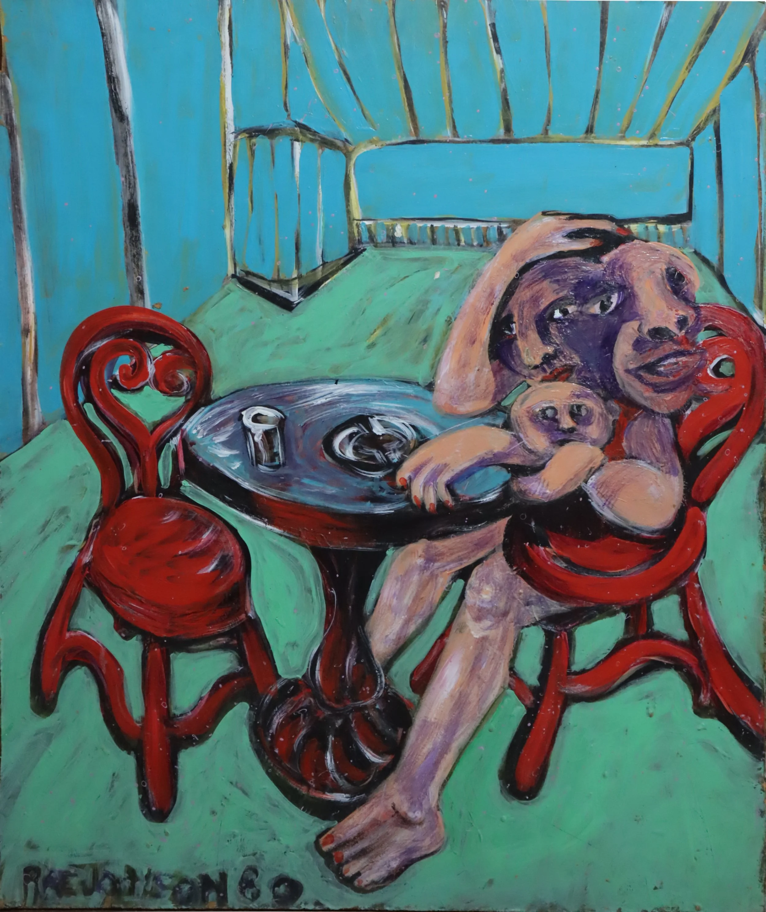 Rae Johnson.
Untitled, n.d.
oil on board
21" x 25"
