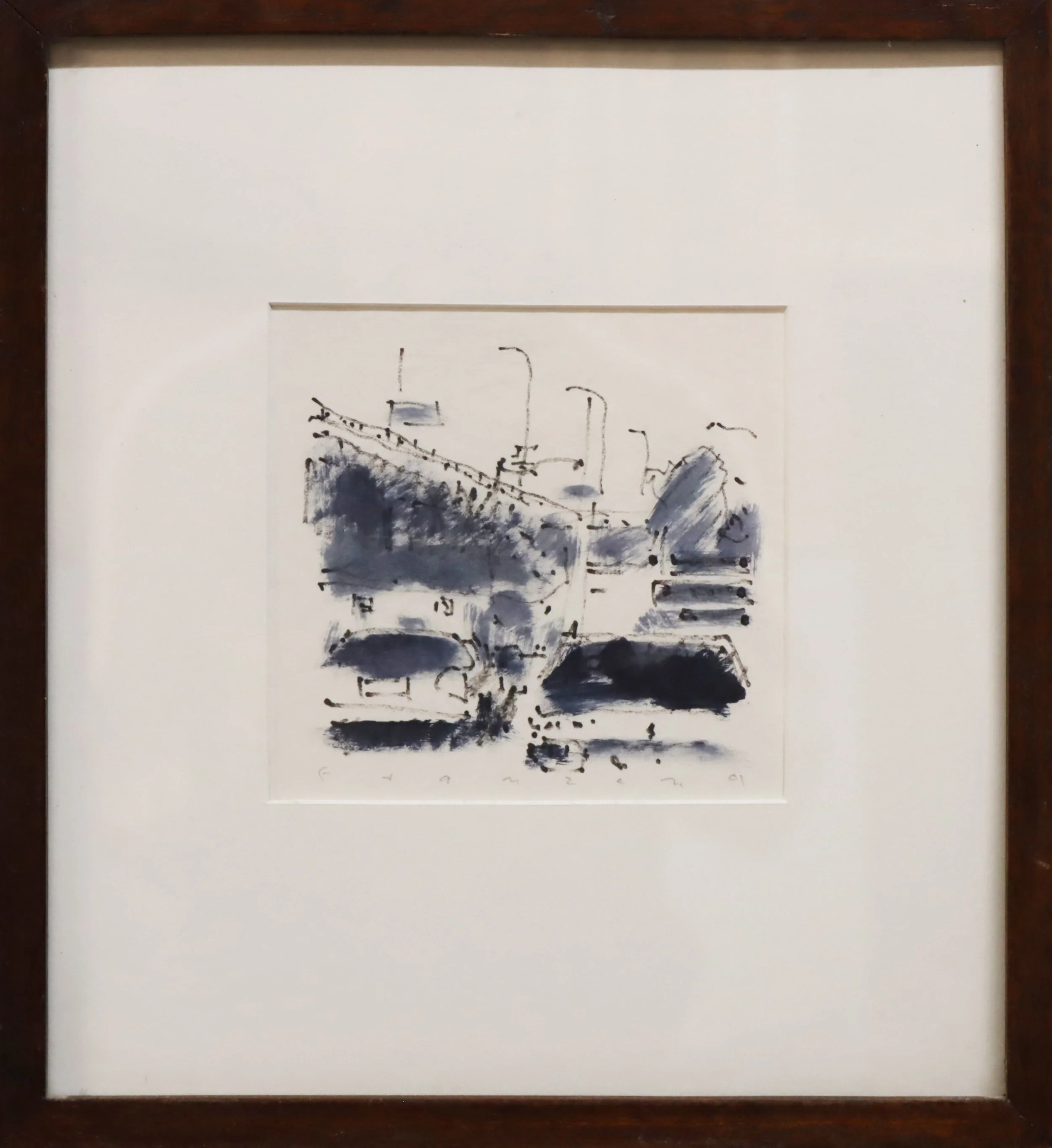 Fred Franzen.
untitled, n.d.
ink on paper
5.5" x 5.5"