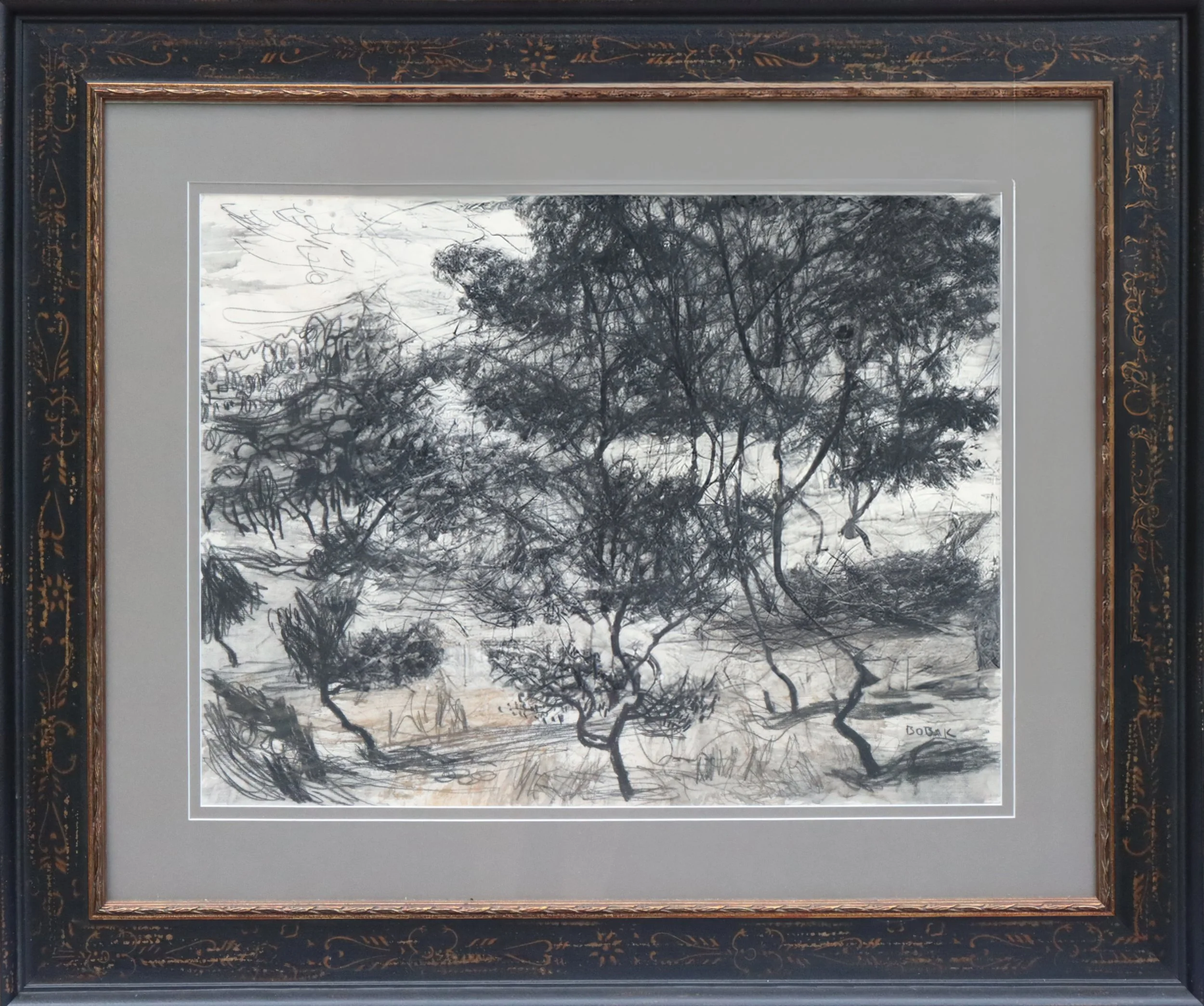 Molly Lamb Bobak.
Untitled, n.d.
Conte and watercolour
18" x 23.5"