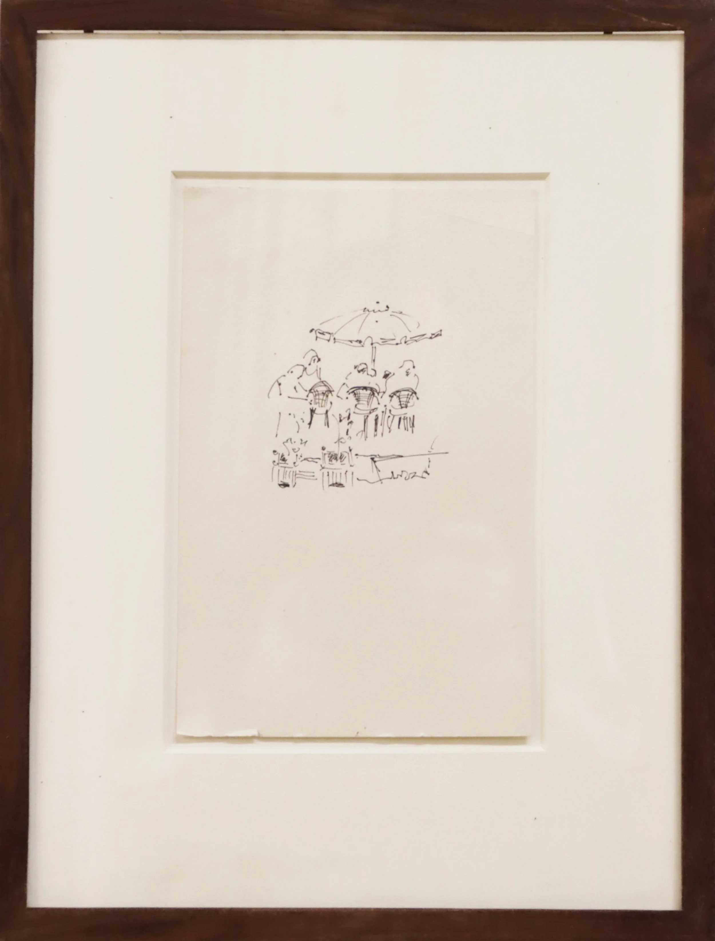 Fred Franzen.
Untitled, n.d.
ink on paper
7" x 10"
