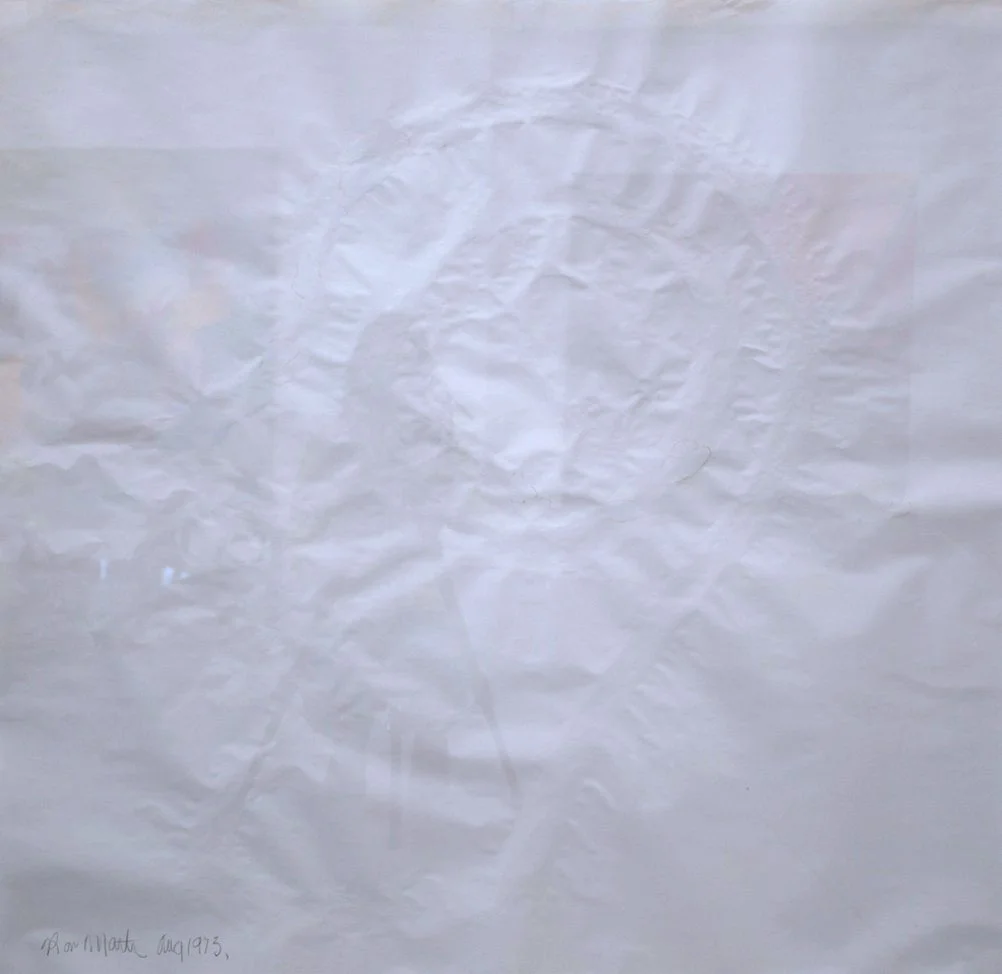 Ron Martin.
Water on paper, 1973
Framed under glass
49" x 49"