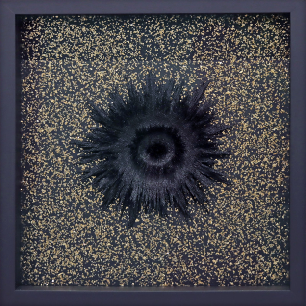 Alex Chorny.
Untitled, 2024 (24-037)
magnetized mixed media and mica flakes on wood panel
19.75" x 19.75"
$2,000