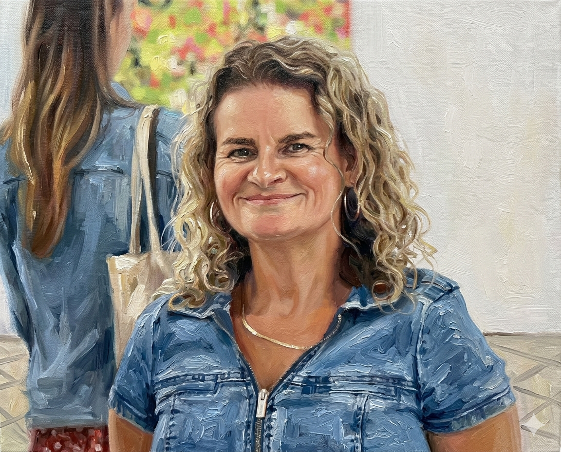 Artistic rendering of Canadian Abstract artist Cynthia Chapman