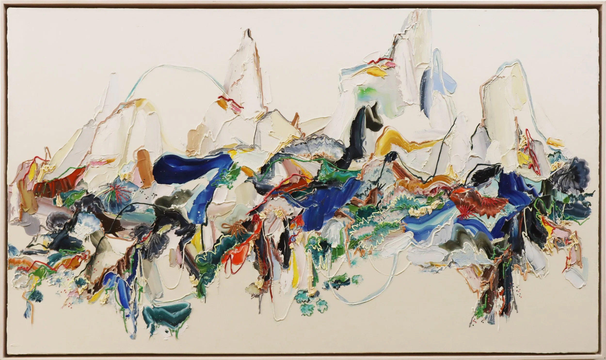 Nicole Katzuras.
Eight Miles Out, 2022
oil on canvas
29" x 50"