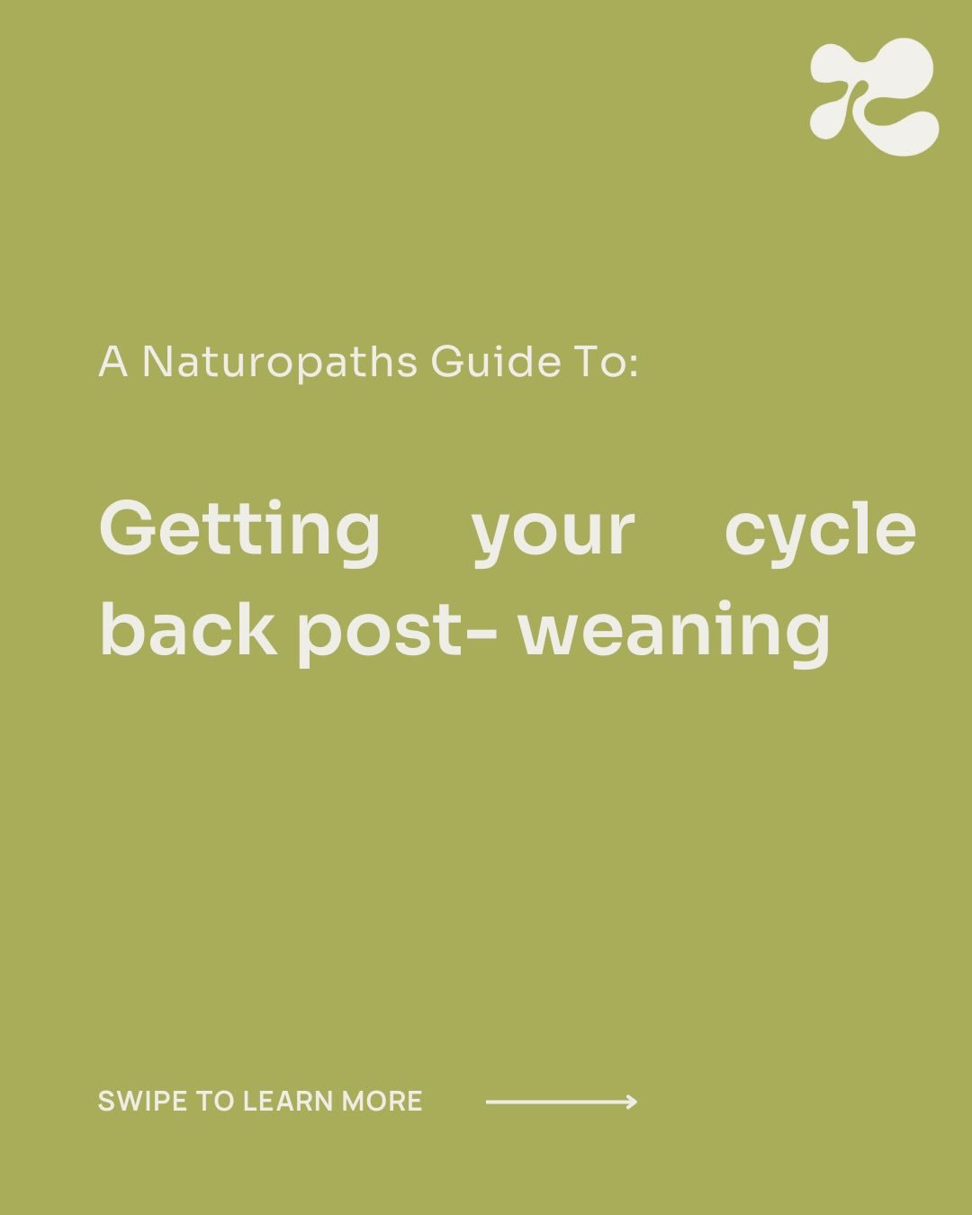 Wanting your cycle to resume after weaning so you can try to conceive again? Start with the basics first.

Your menstrual cycle is controlled by your brain, not just your ovaries. Before ovulation resumes, your body needs to sense that it is safe, no