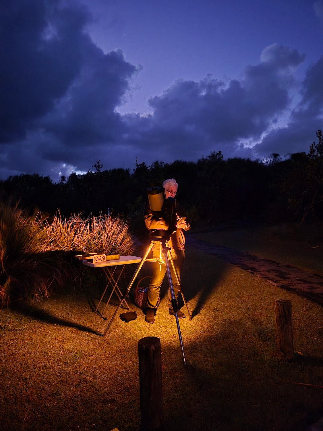 Gordon-checking-the-bookings-for-his-Friday-night-tour-before-tour-guests-arrive.jpg