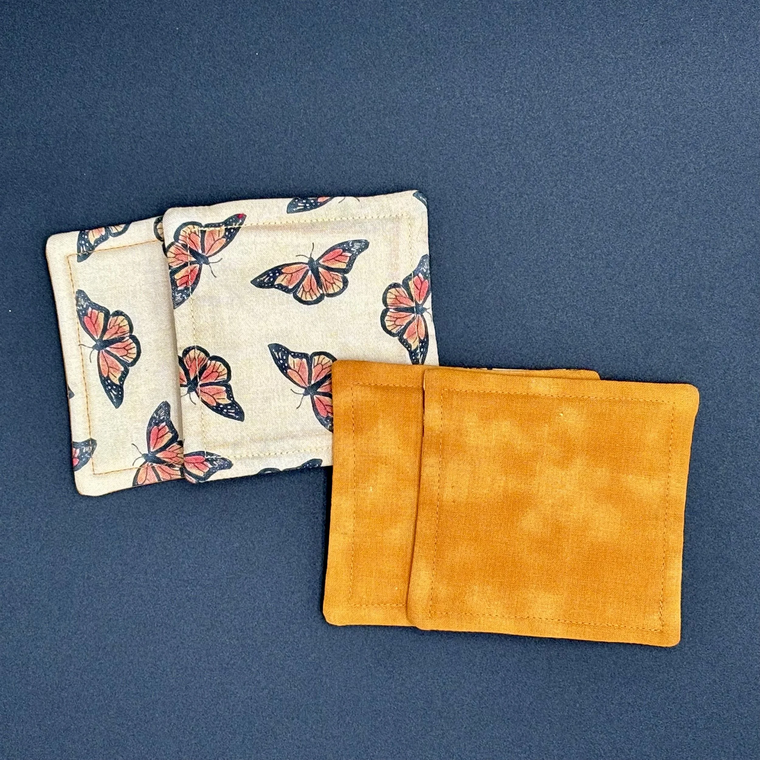 Monarch Butterflies Fabric Coaster