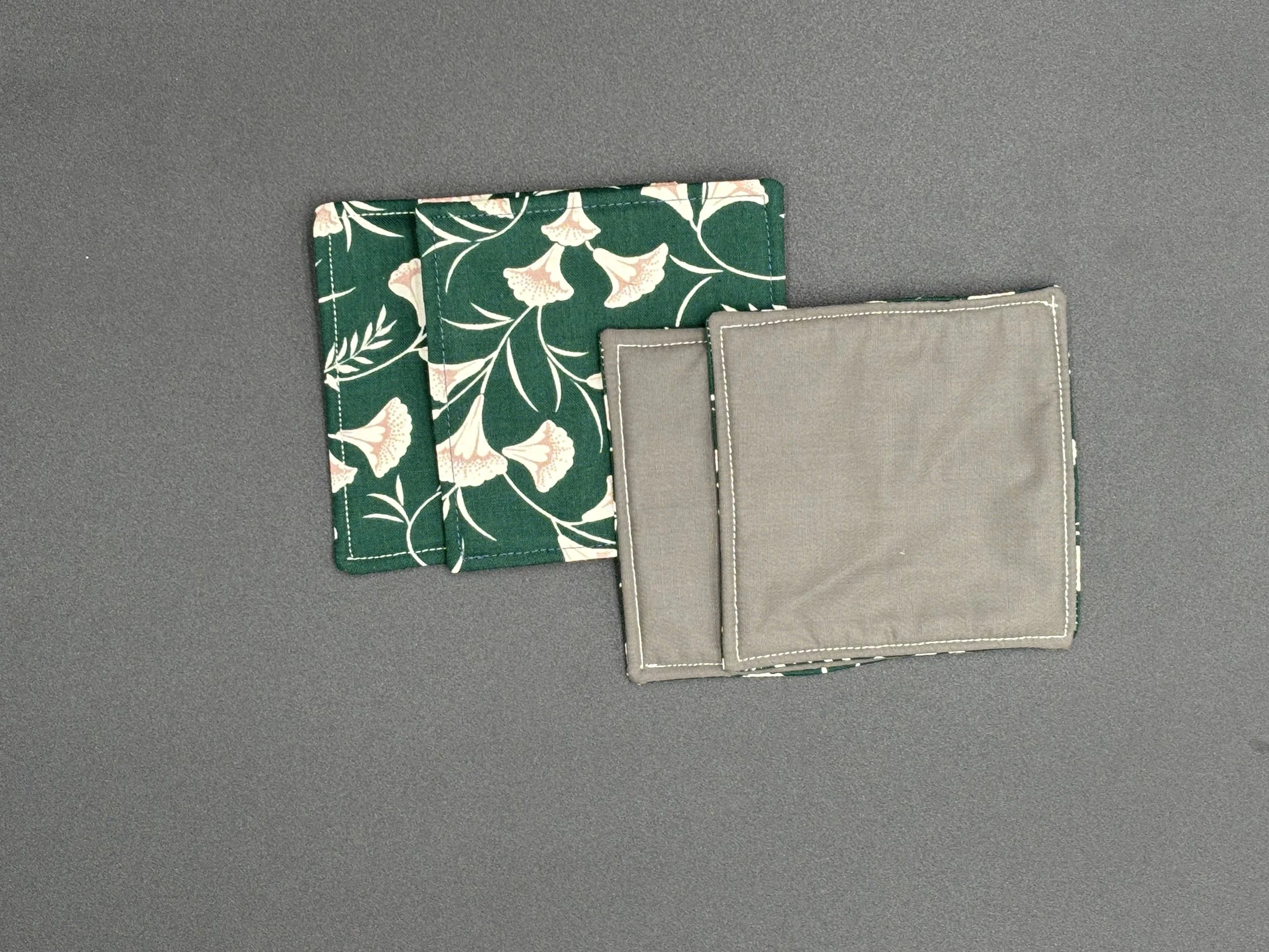 Ginko Leaves Fabric Coaster