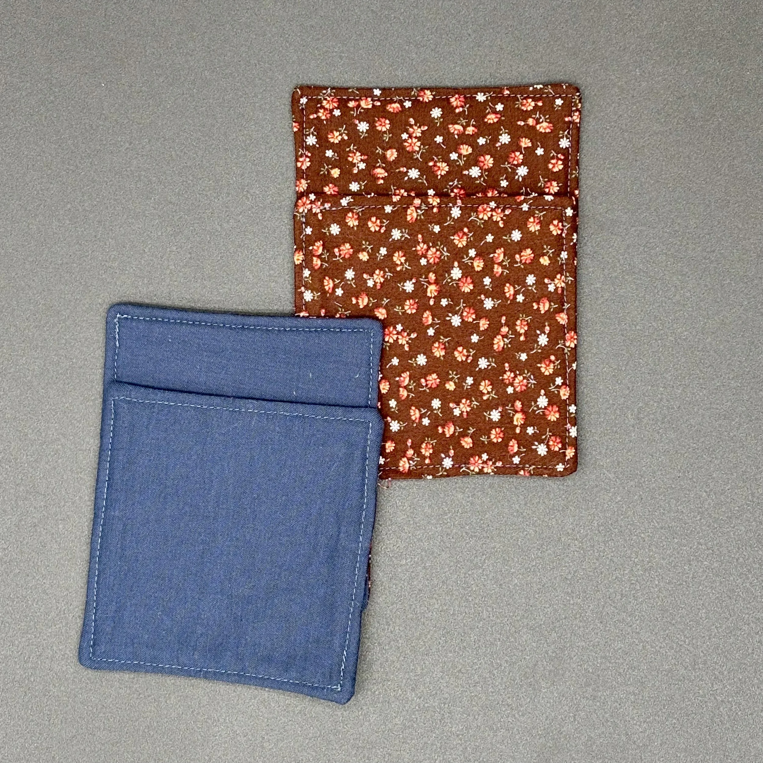 Brown Flowers Fabric Coaster