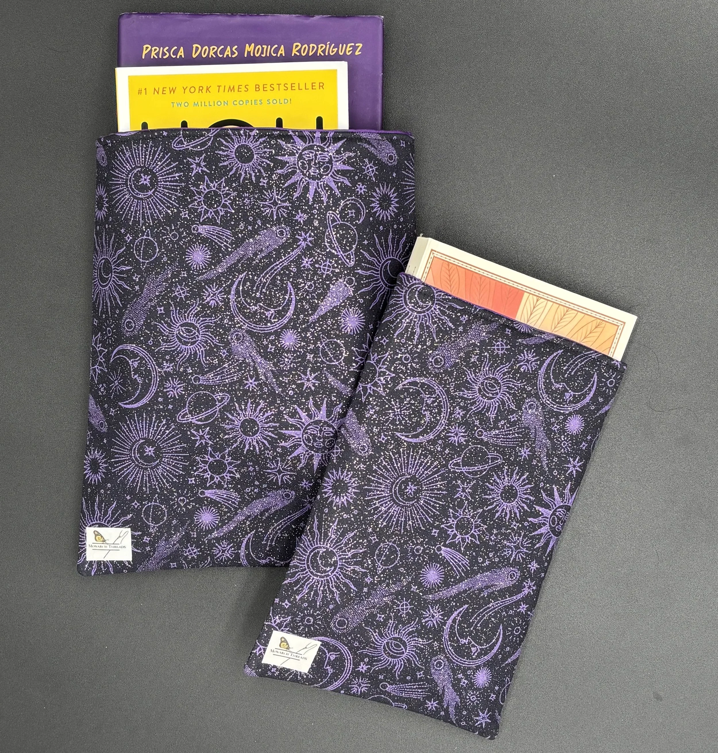 Glittery Sun & Moon Book Sleeve